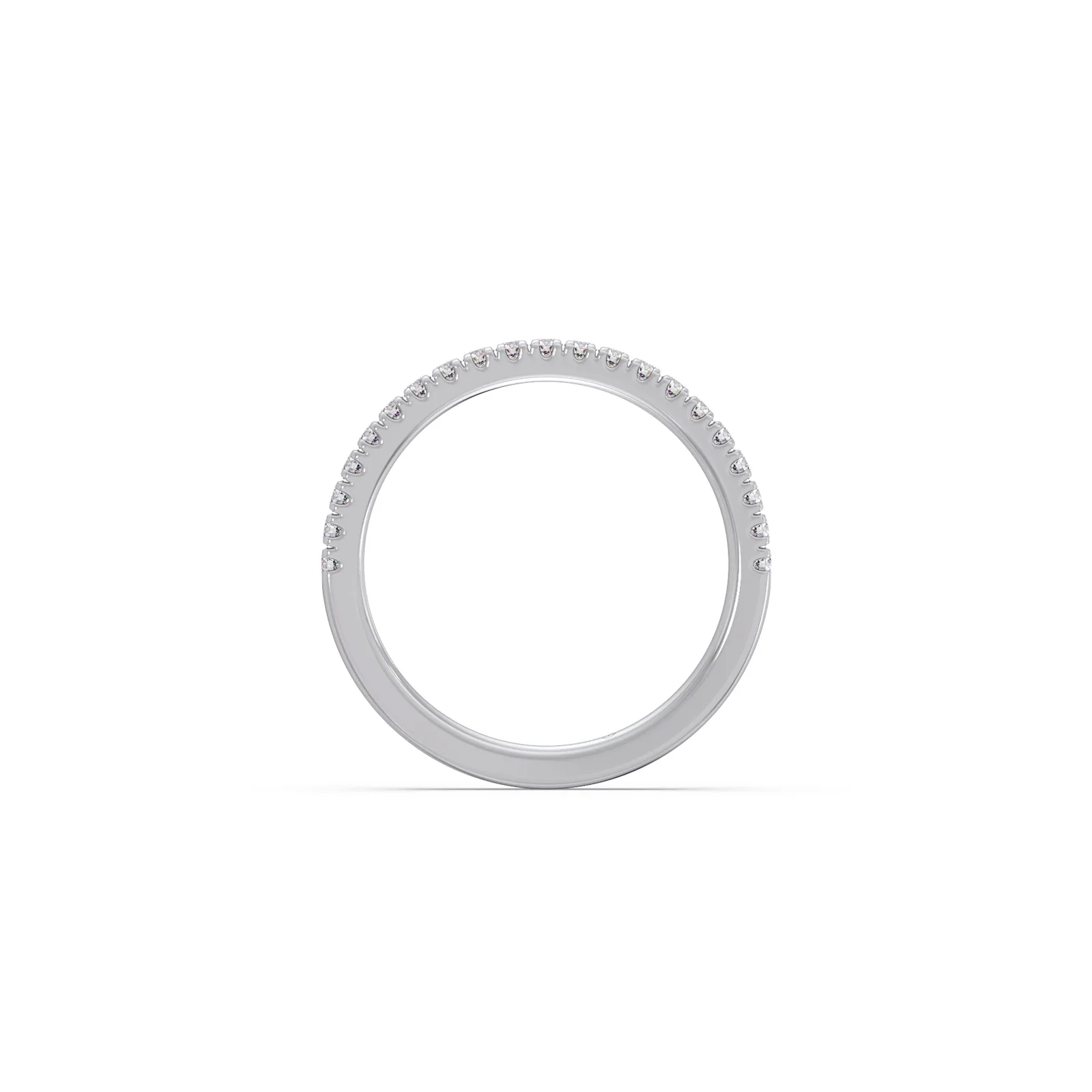 0.25ct Half Eternity Prong Diamond Band - Image 3