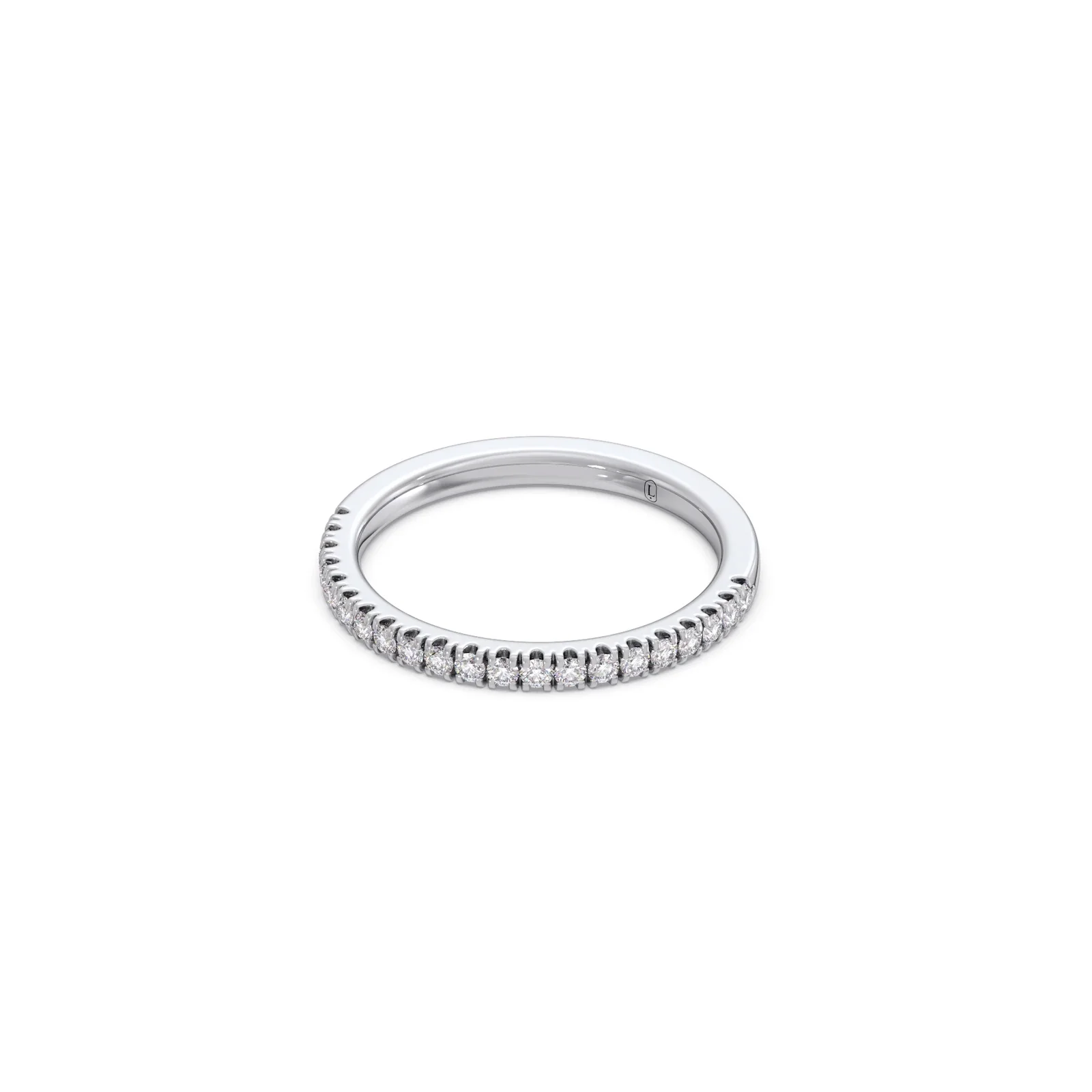 0.25ct Half Eternity Prong Diamond Band - Image 4