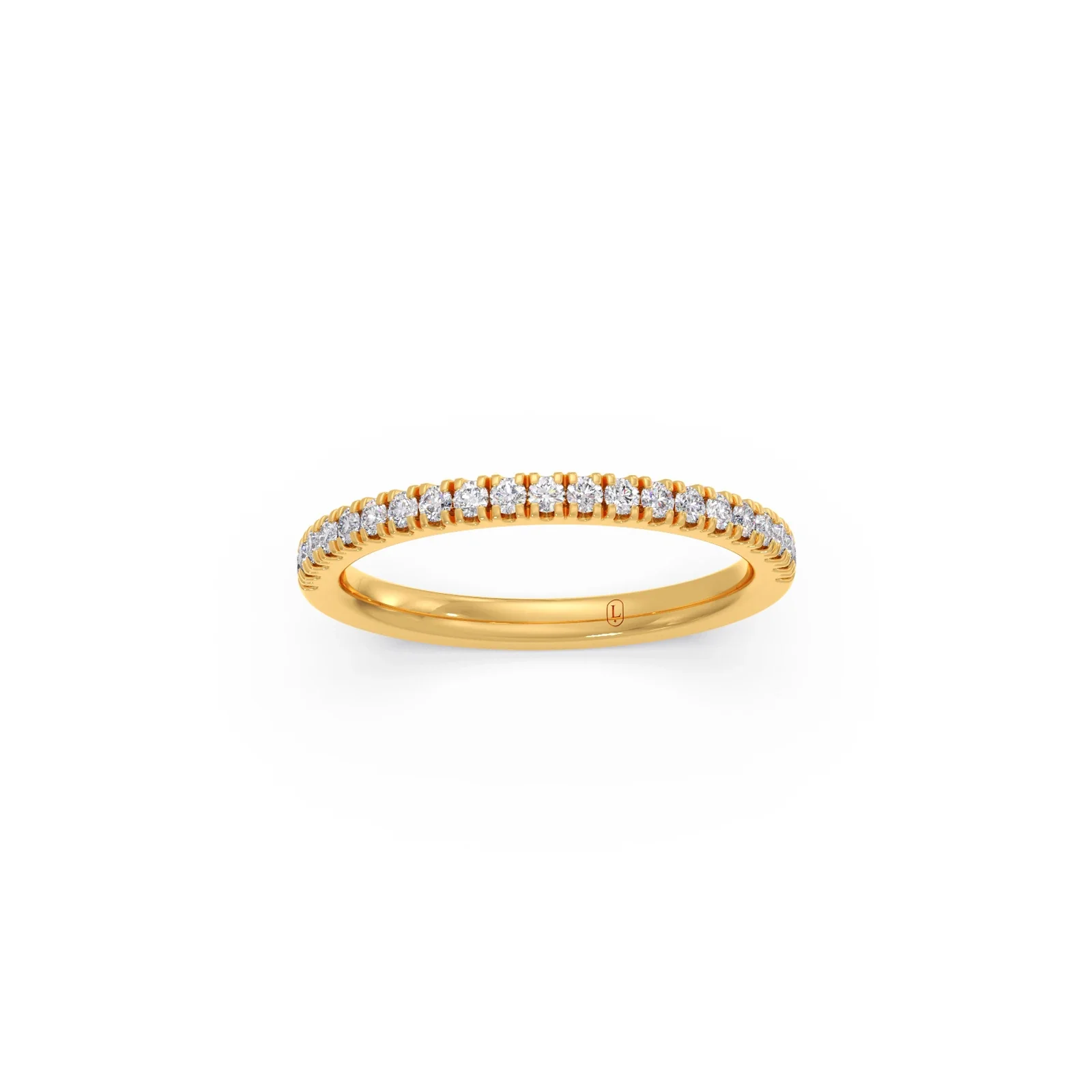 0.25ct Half Eternity Prong Diamond Band - Image 6