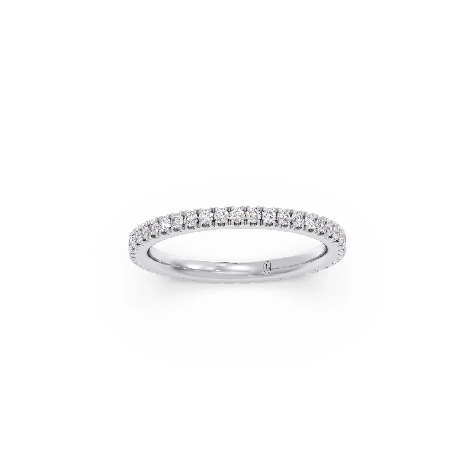 0.50ct Round Diamond Micro Prong Eternity Band - Image 12