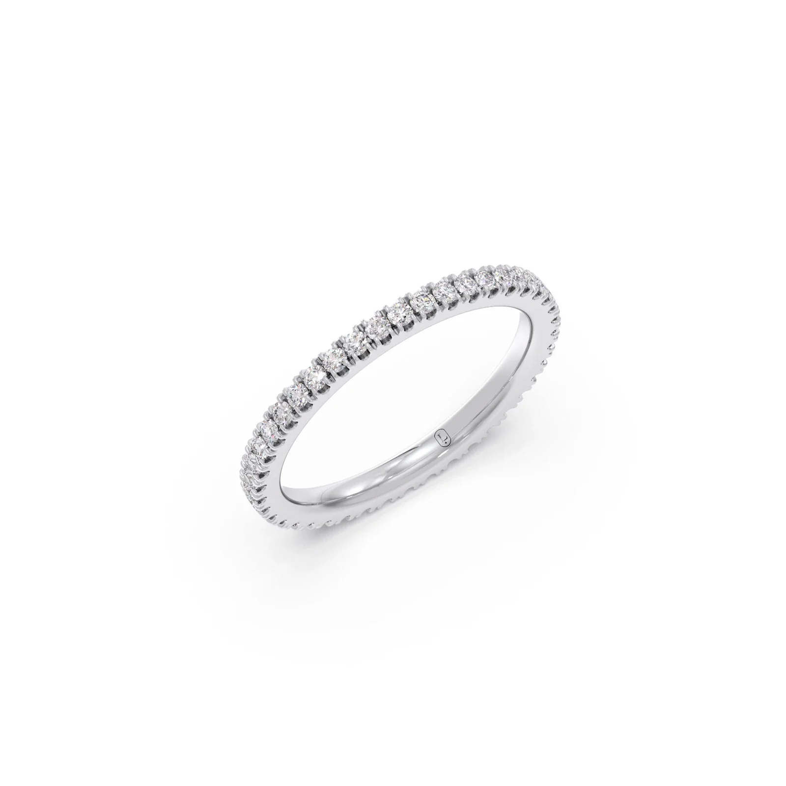 0.50ct Round Diamond Micro Prong Eternity Band - Image 9
