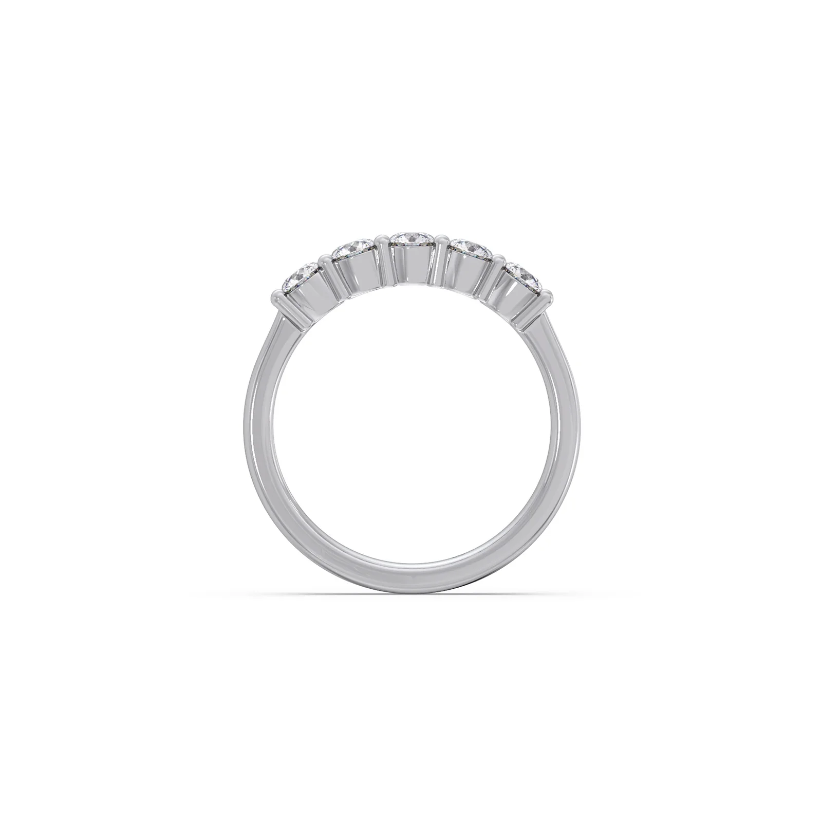 0.50ct Half Eternity Prong Diamond Band - Image 3