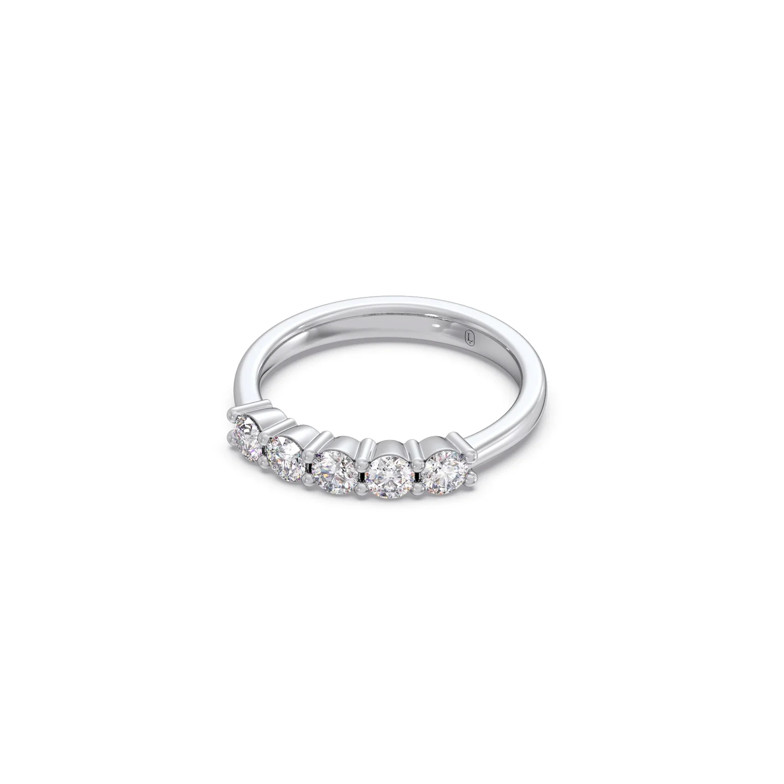 0.50ct Half Eternity Prong Diamond Band - Image 4