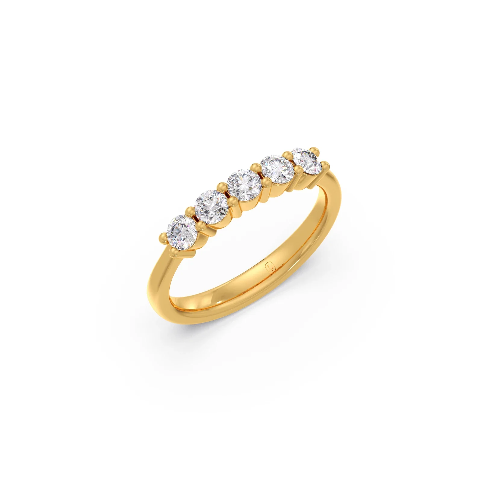 0.50ct Half Eternity Prong Diamond Band - Image 5