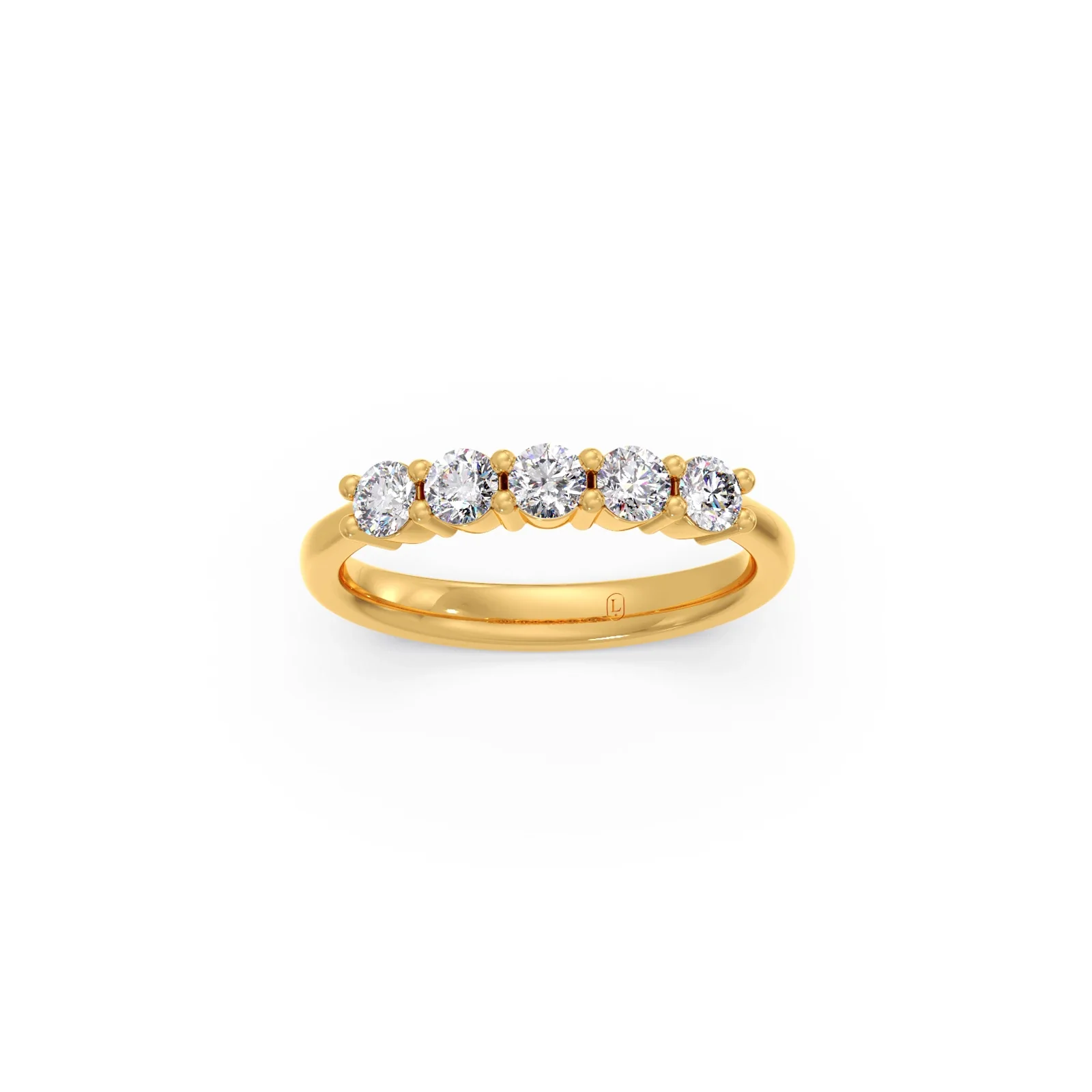 0.50ct Half Eternity Prong Diamond Band - Image 6