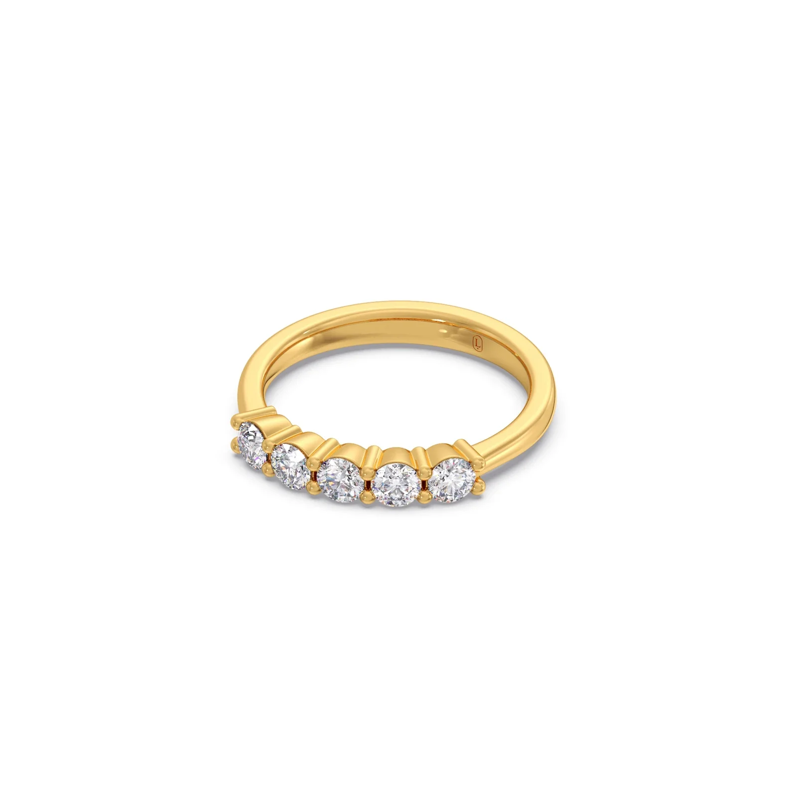 0.50ct Half Eternity Prong Diamond Band - Image 8