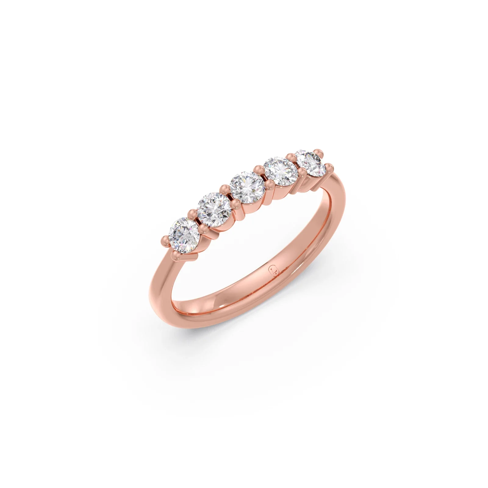 0.50ct Half Eternity Prong Diamond Band - Image 9