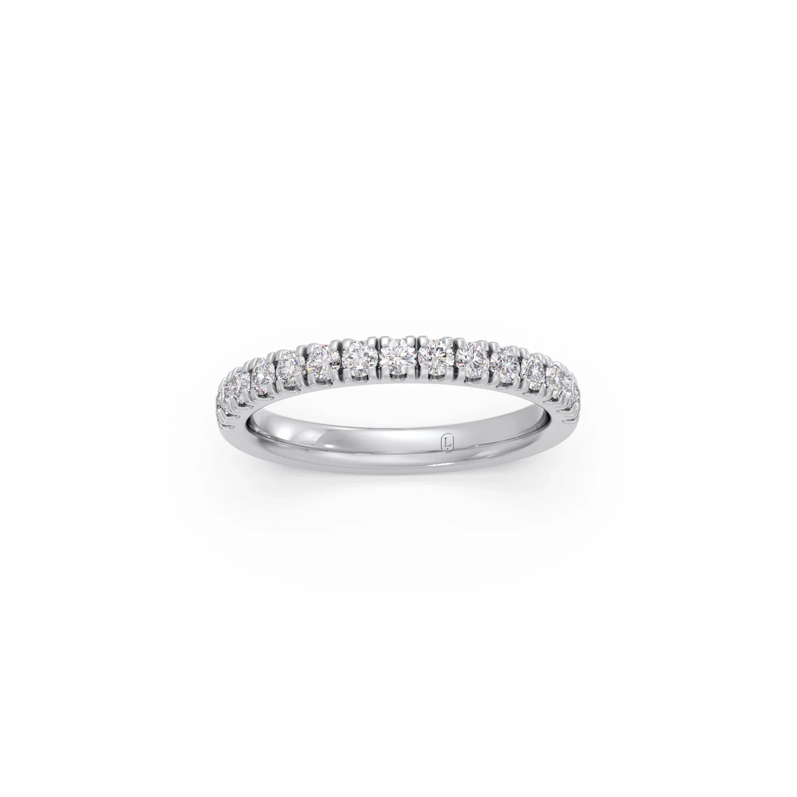 0.52ct Half Eternity Prong Diamond Band - Image 10
