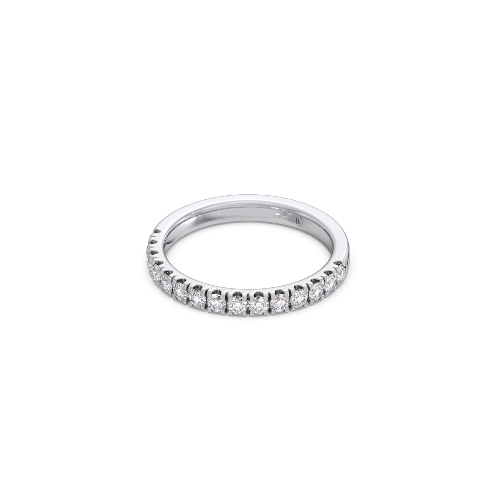 0.52ct Half Eternity Prong Diamond Band - Image 12