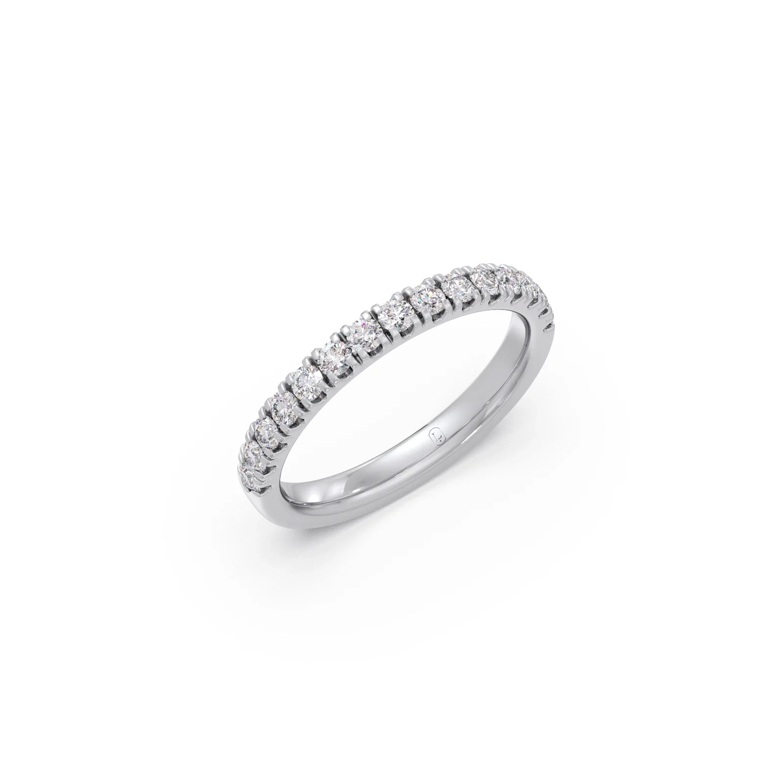 0.52ct Half Eternity Prong Diamond Band - Image 9