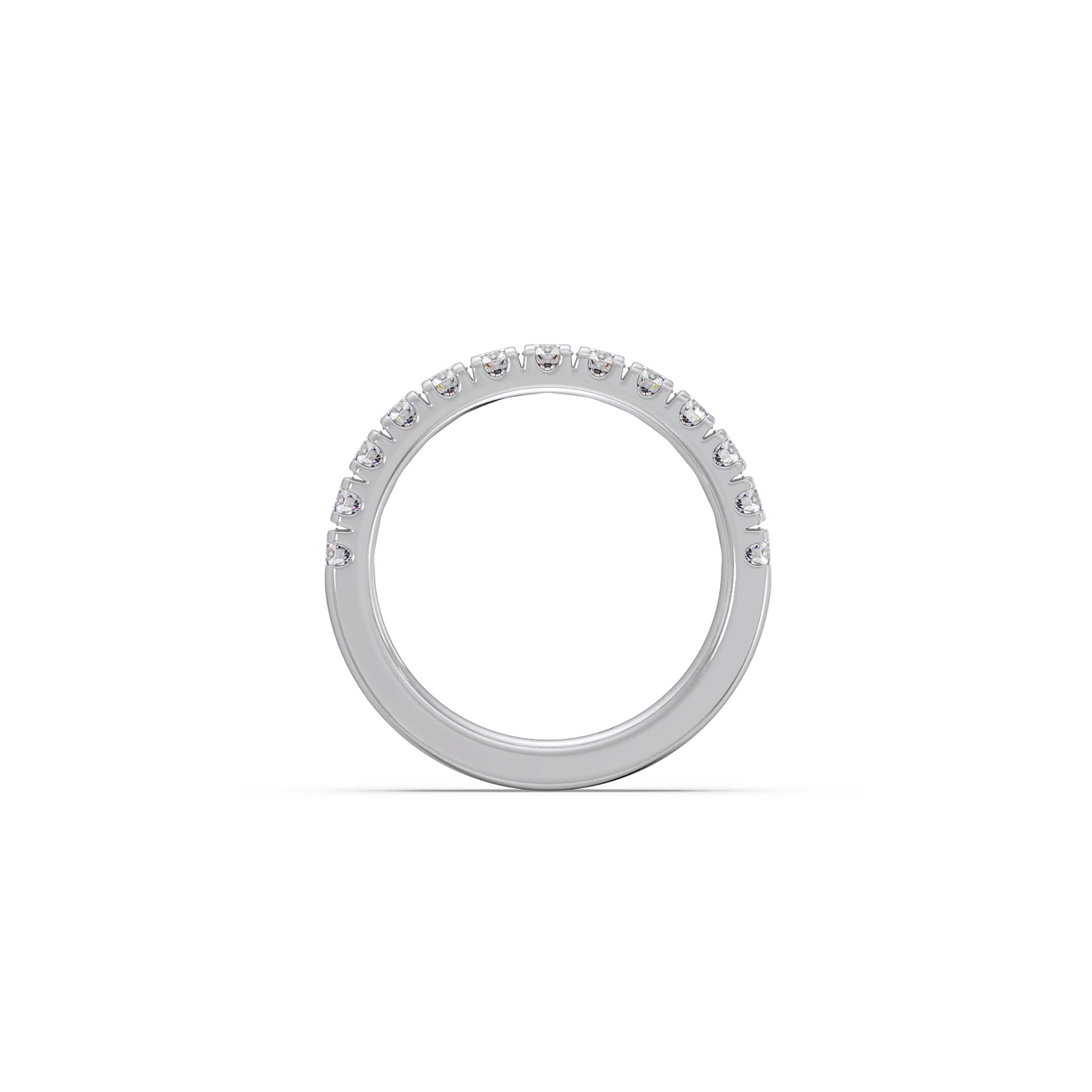 0.75ct Half Eternity Prong Diamond Band - Image 3
