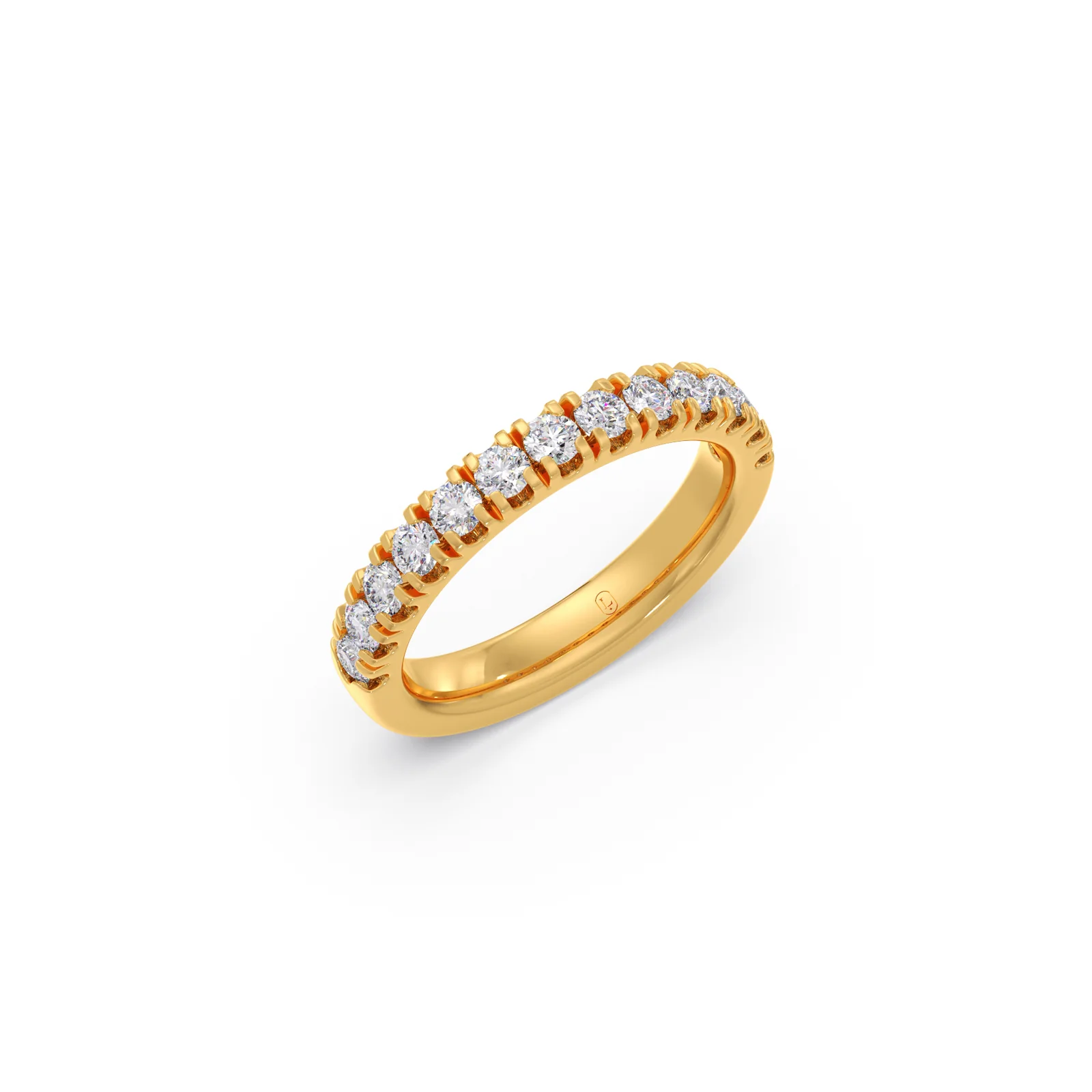 0.75ct Half Eternity Prong Diamond Band - Image 5