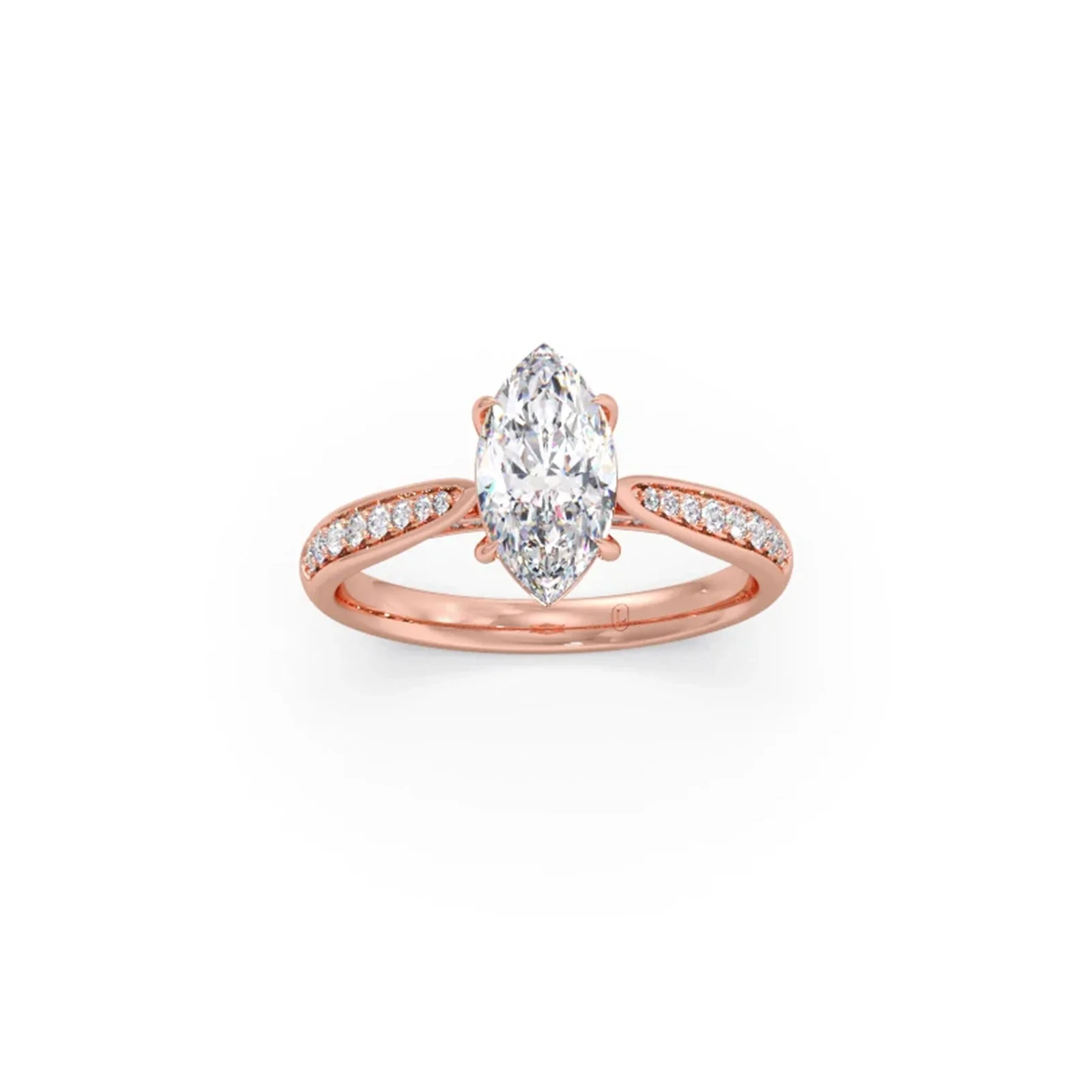 1.45 Cts Marquise Cut Diamond Engagement Ring - Image 10