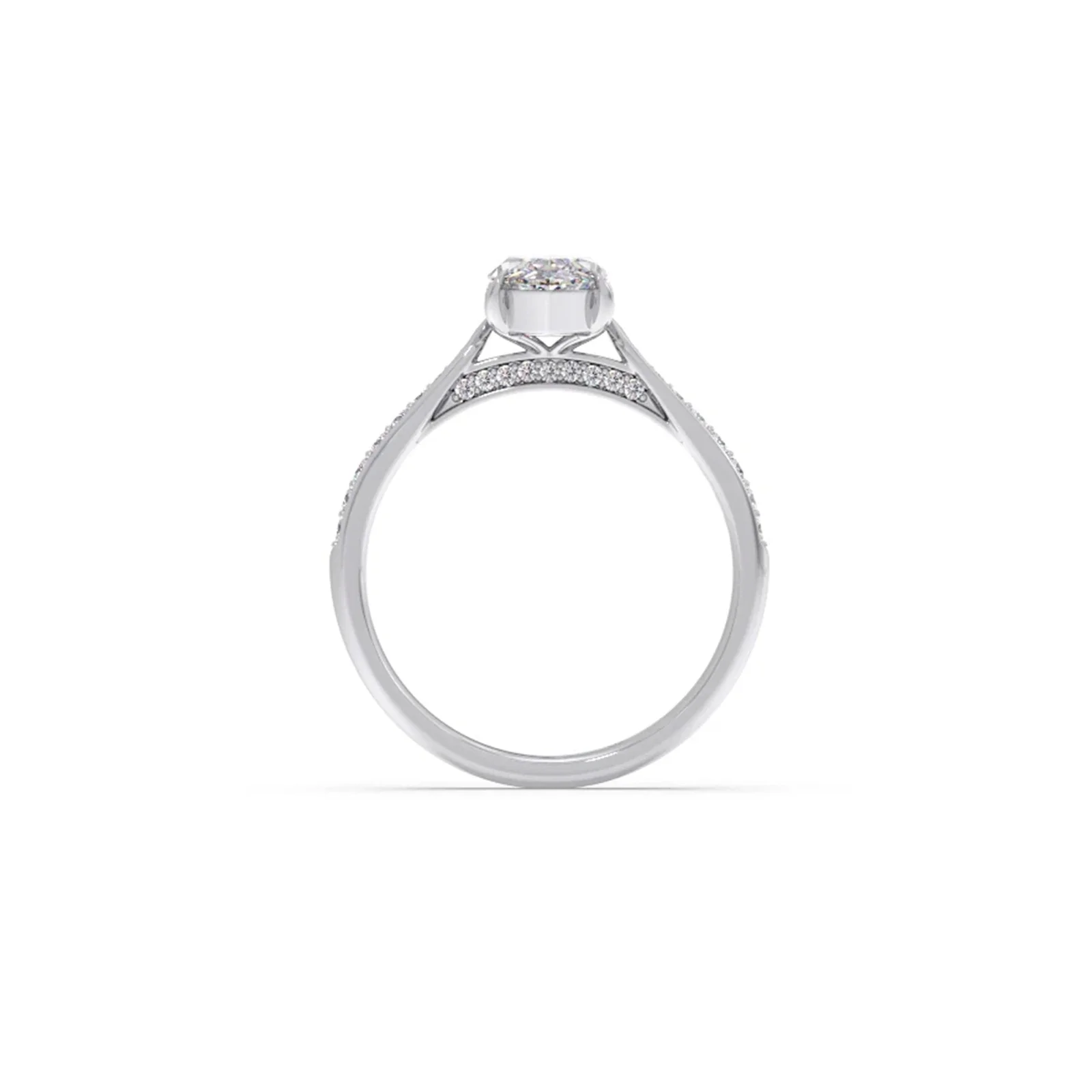 1.45 Cts Marquise Cut Diamond Engagement Ring - Image 3