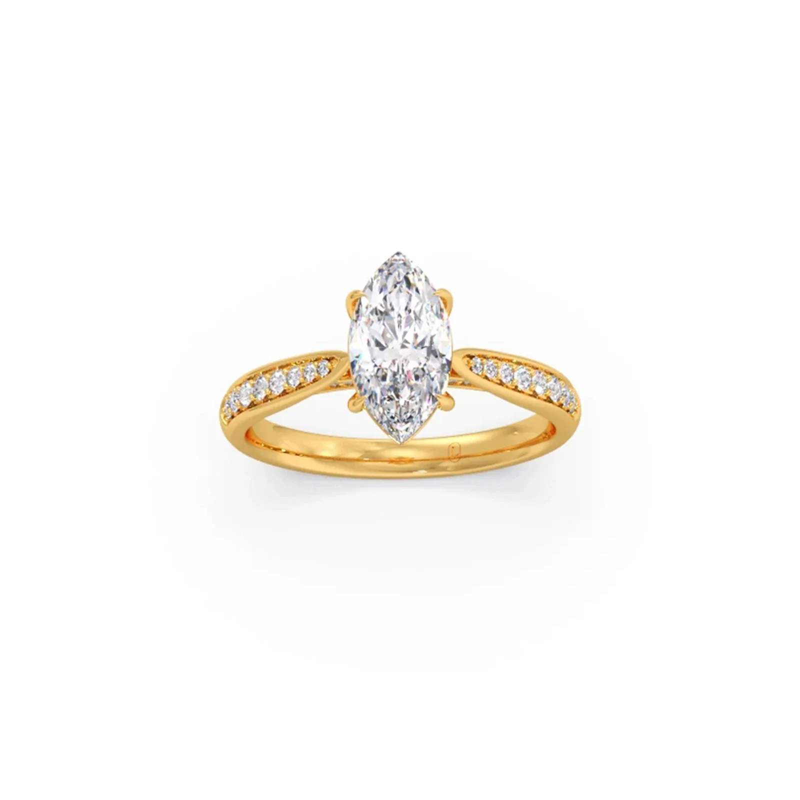 1.45 Cts Marquise Cut Diamond Engagement Ring - Image 6