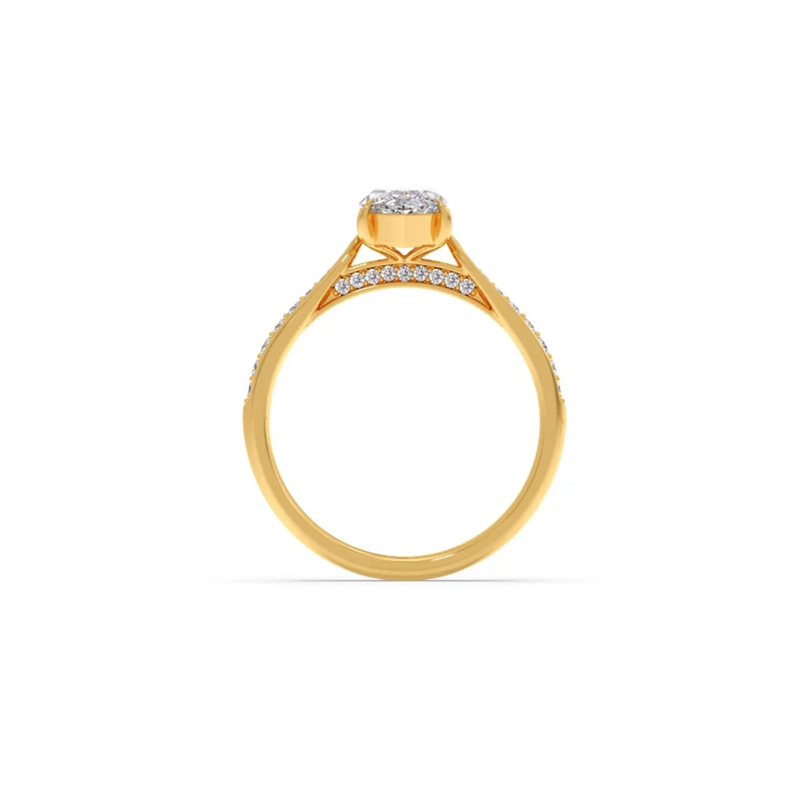 1.45 Cts Marquise Cut Diamond Engagement Ring - Image 7