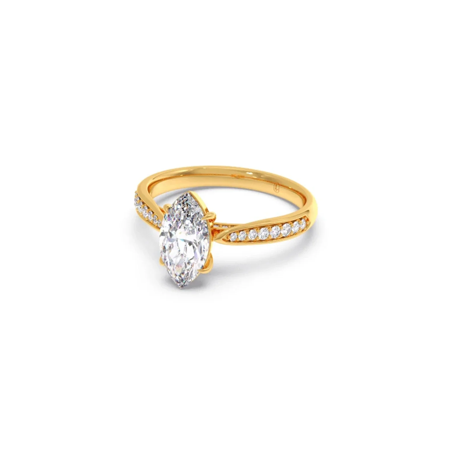 1.45 Cts Marquise Cut Diamond Engagement Ring - Image 8
