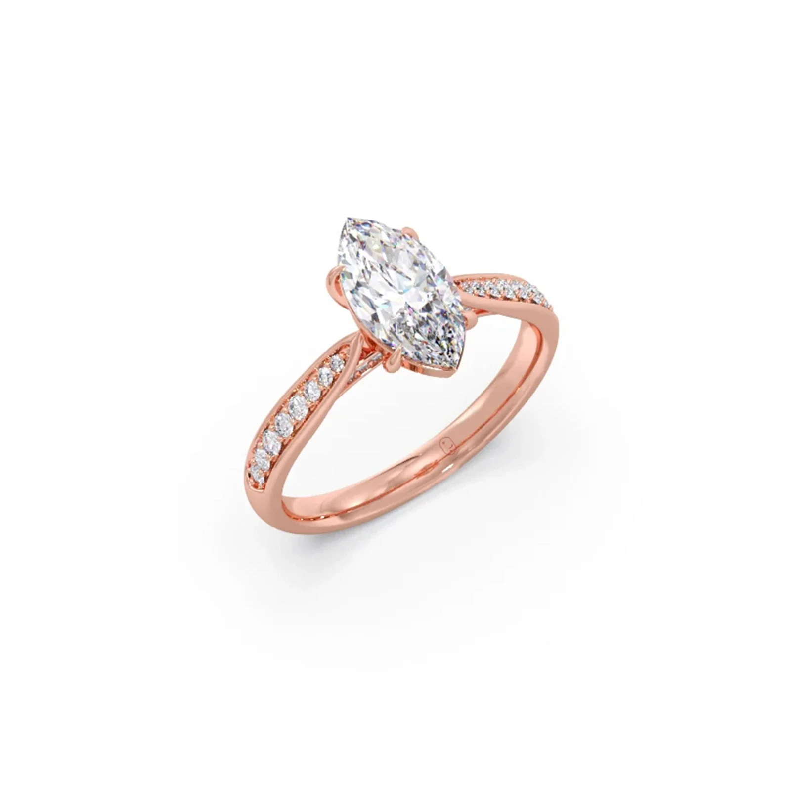 1.45 Cts Marquise Cut Diamond Engagement Ring - Image 9