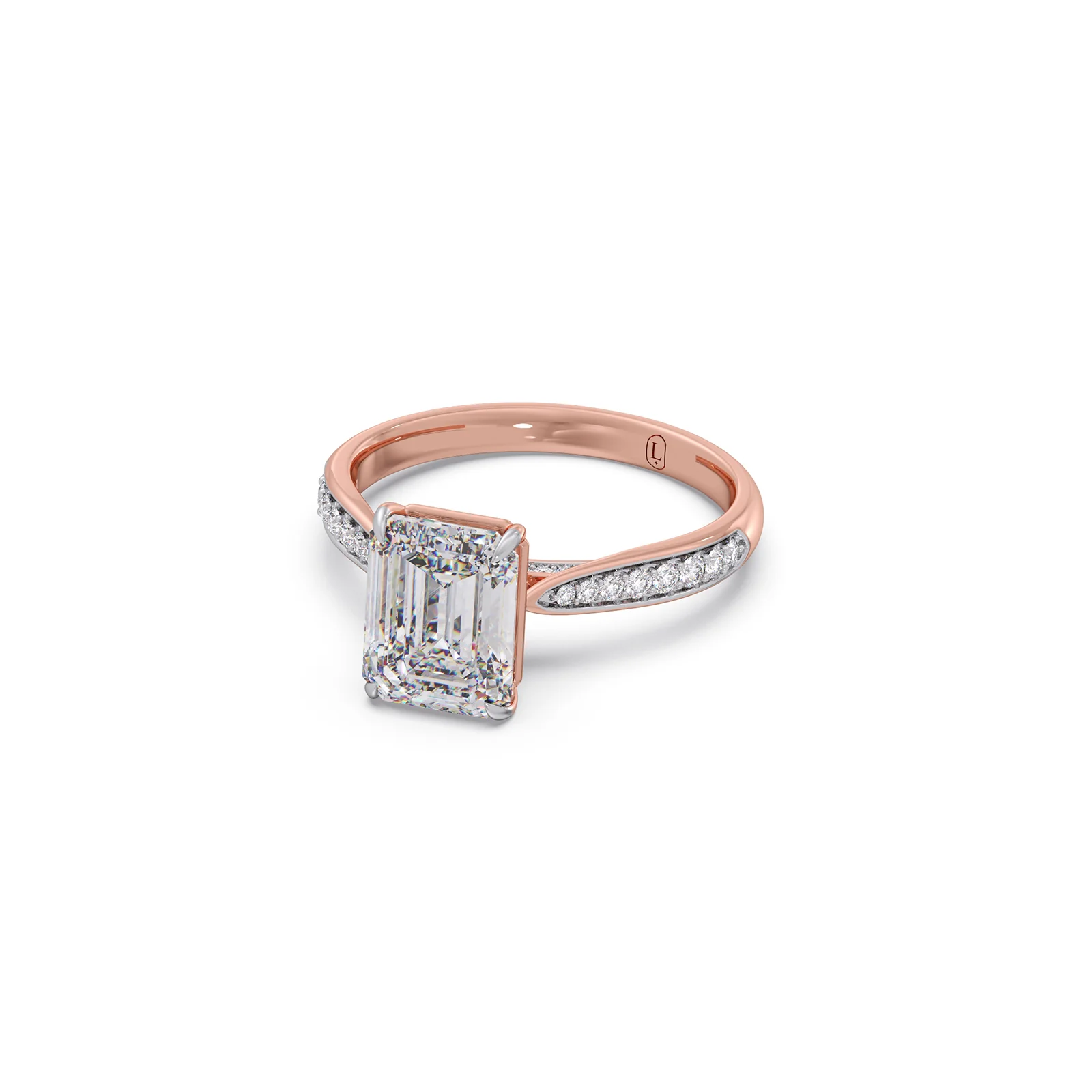 1.70 Cts Emerald Cut Diamond Engagement Ring - Image 12