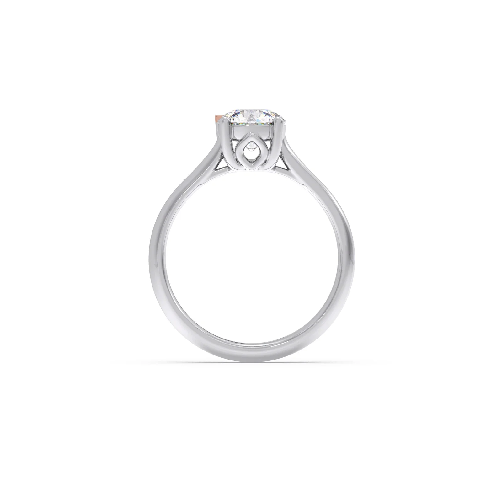 1 Ct Classic Round Shape Solitaire Ring - Image 3