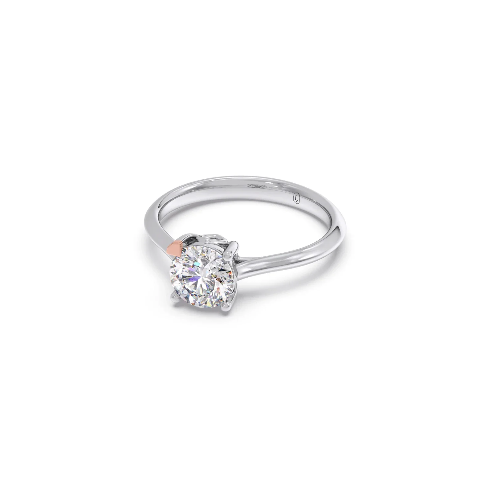 1 Ct Classic Round Shape Solitaire Ring - Image 4