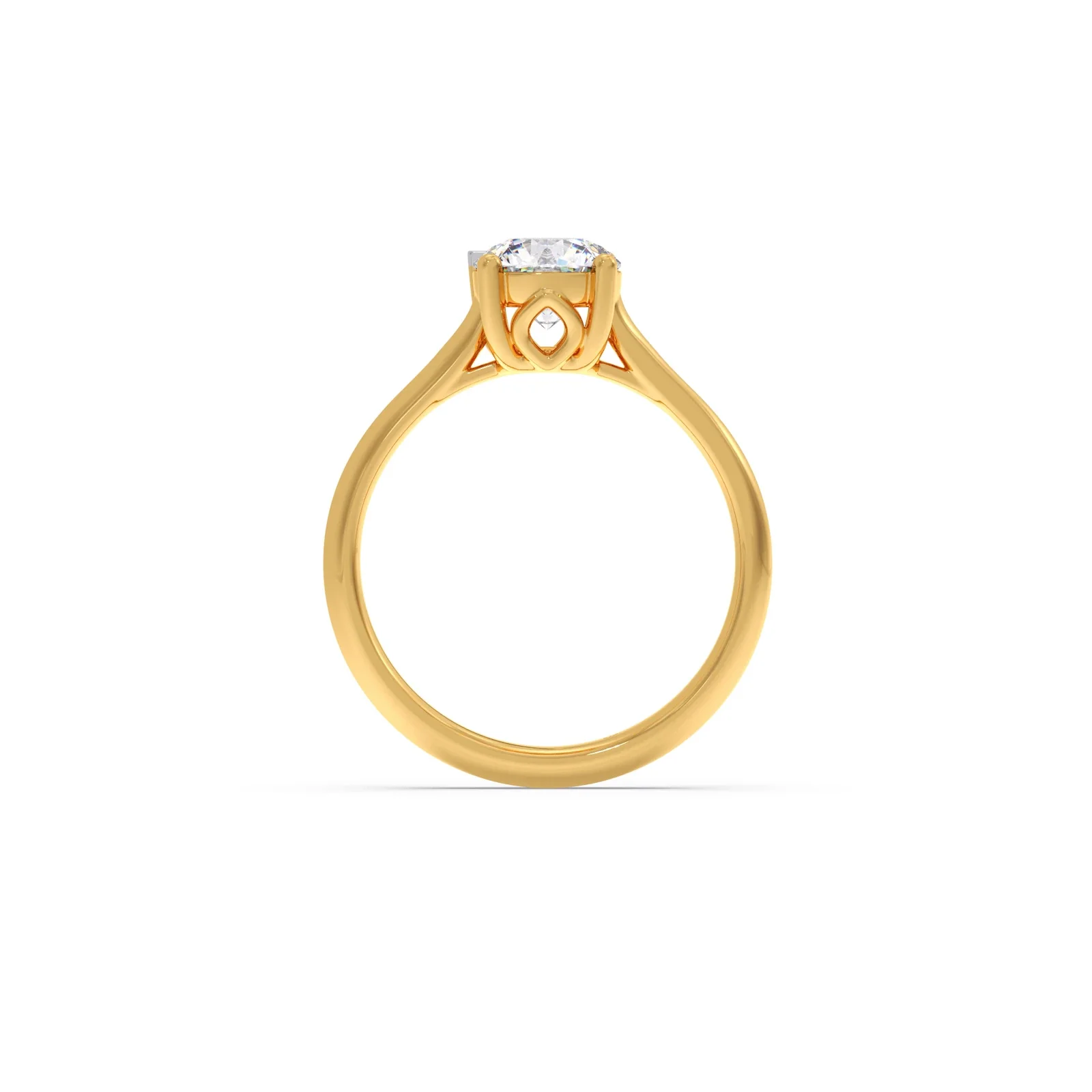 1 Ct Classic Round Shape Solitaire Ring - Image 7