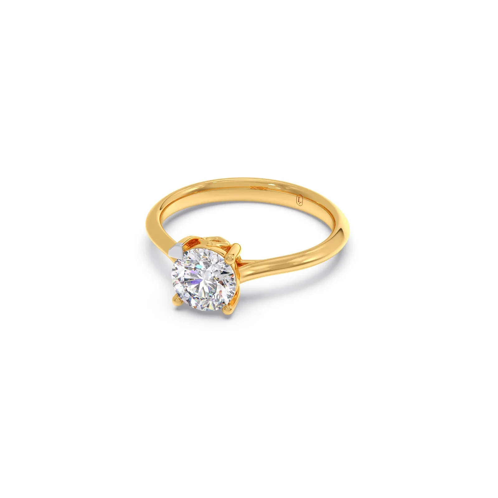 1 Ct Classic Round Shape Solitaire Ring - Image 8