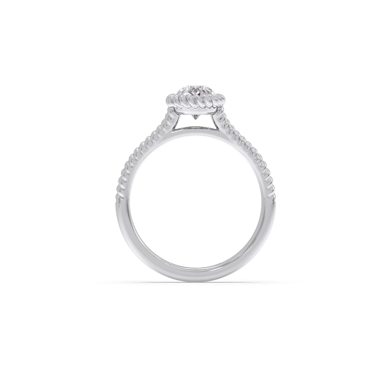 1 Ct Luminous Pear Solitaire Ring - Image 11