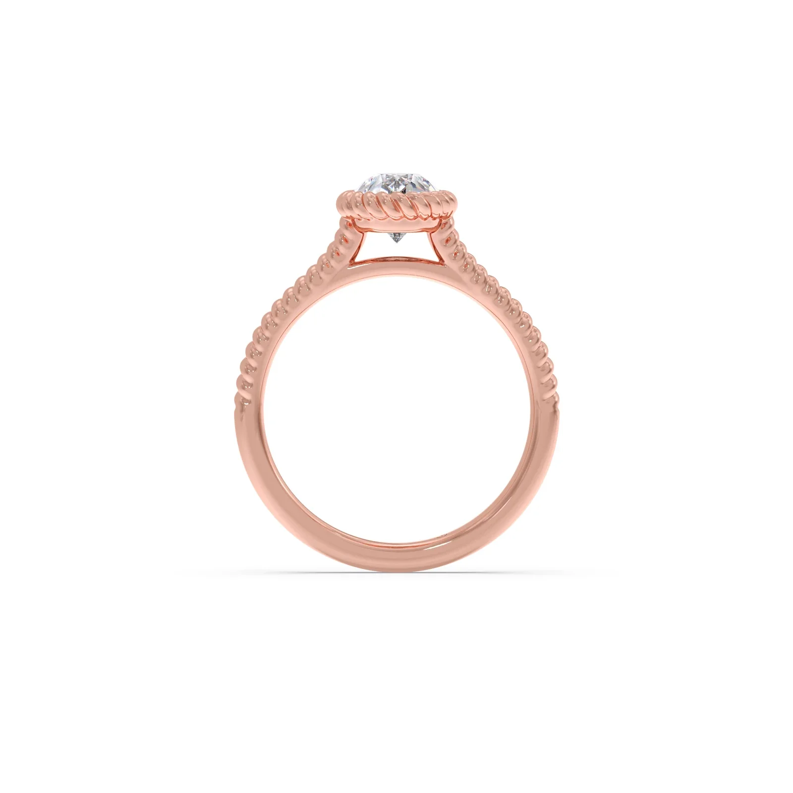 1 Ct Luminous Pear Solitaire Ring - Image 3