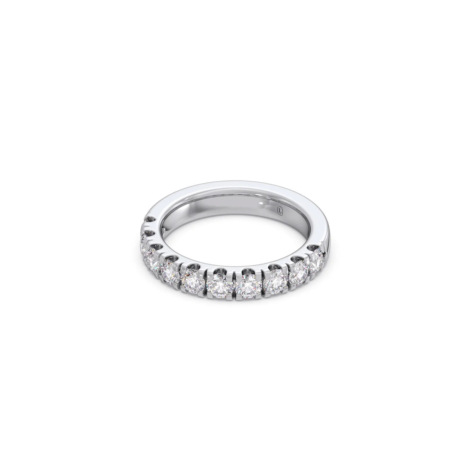 1.00ct Half Eternity Prong Diamond Band - Image 4