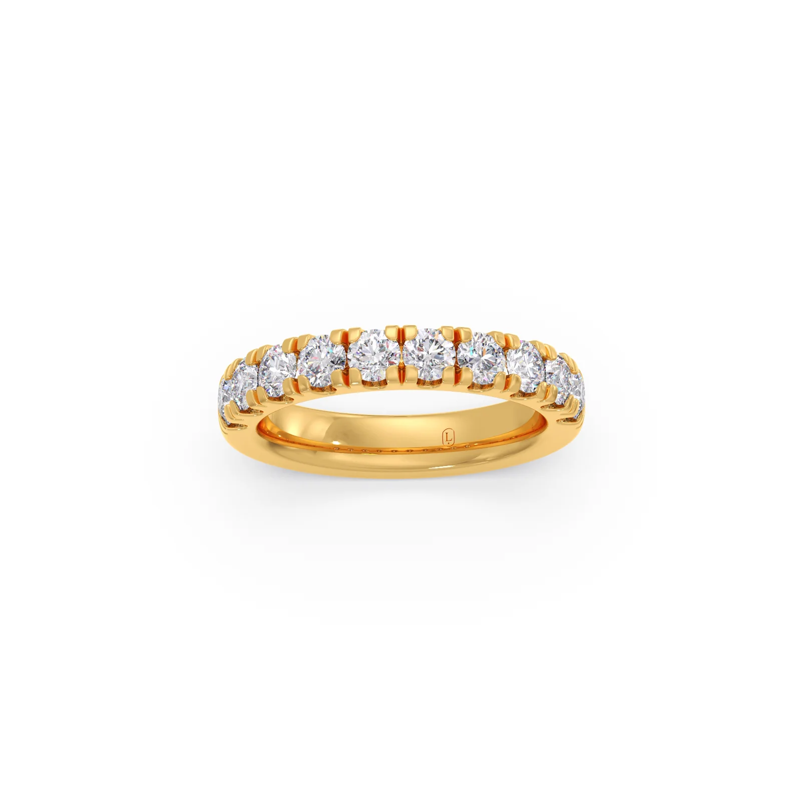1.00ct Half Eternity Prong Diamond Band - Image 6