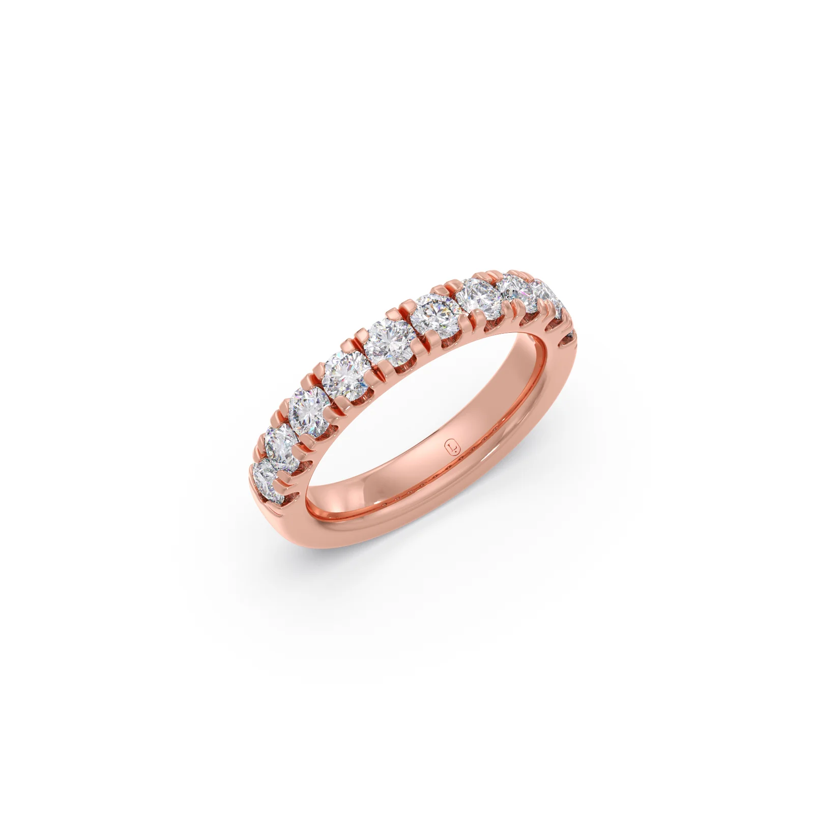 1.00ct Half Eternity Prong Diamond Band - Image 9