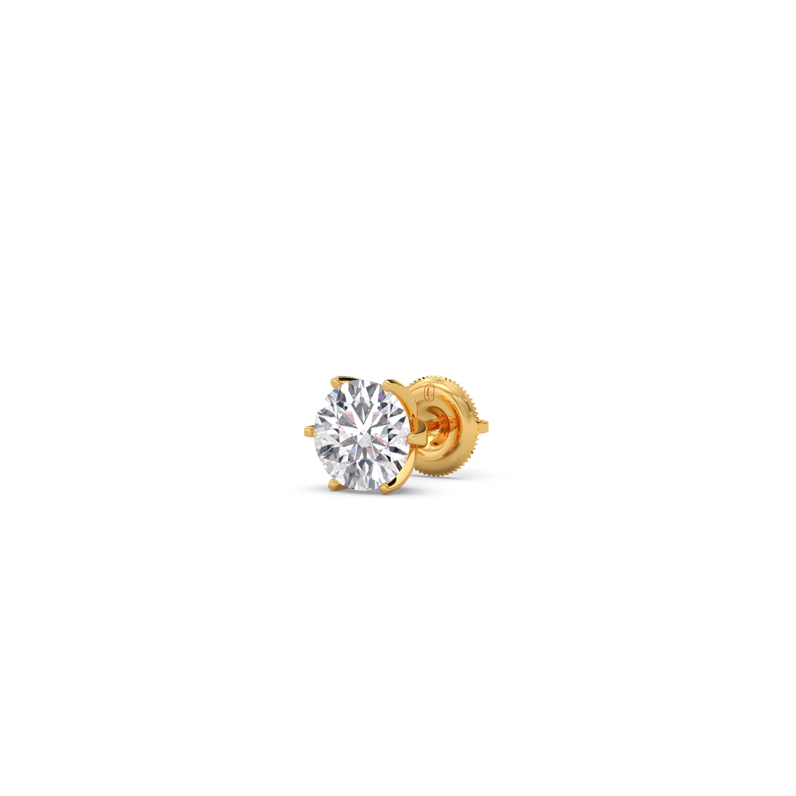 3.20cts Brilliant Round Six-Prong Solitaire Stud Earrings - Image 7