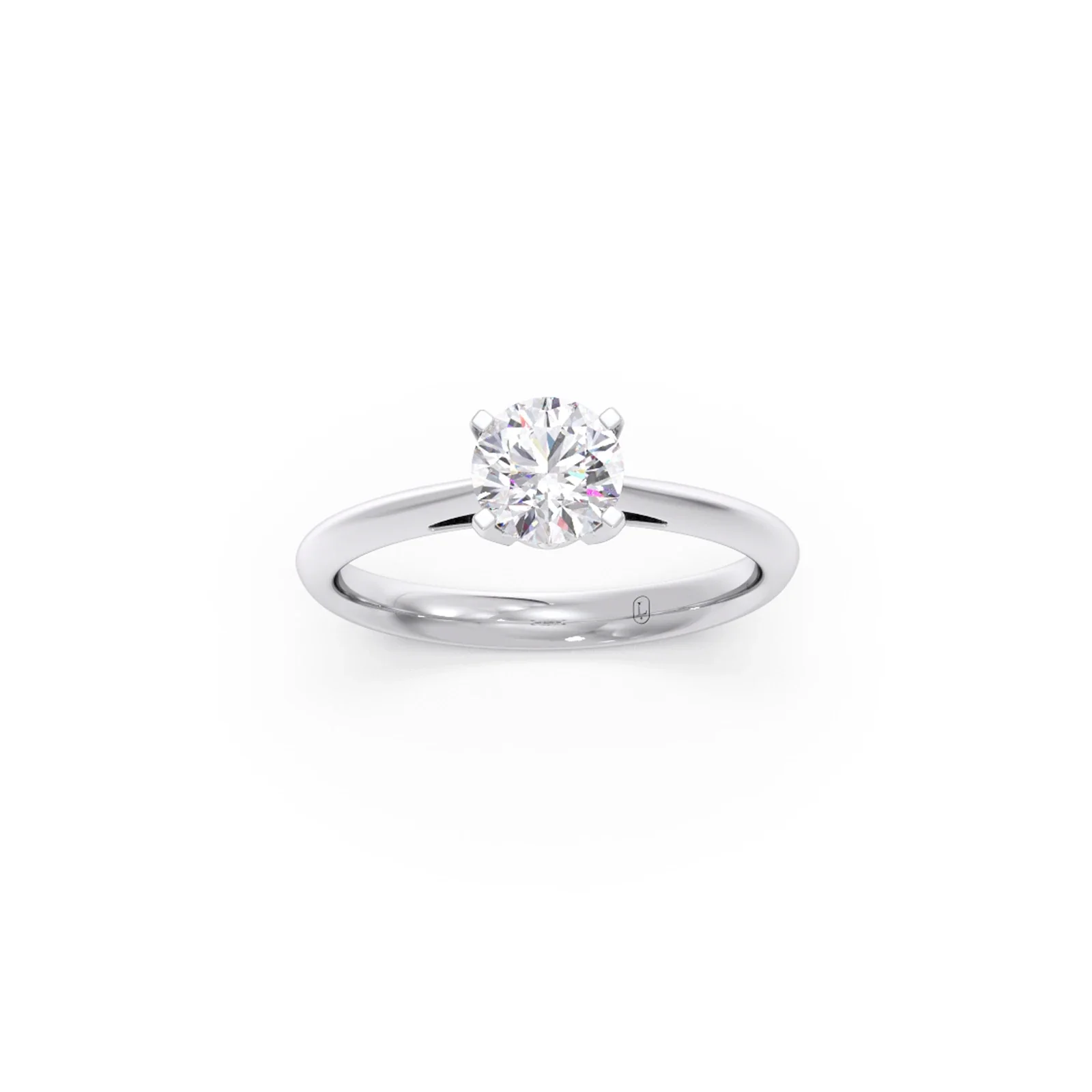 4 Prong Round Solitaire Engagement ring-6mm - Image 10