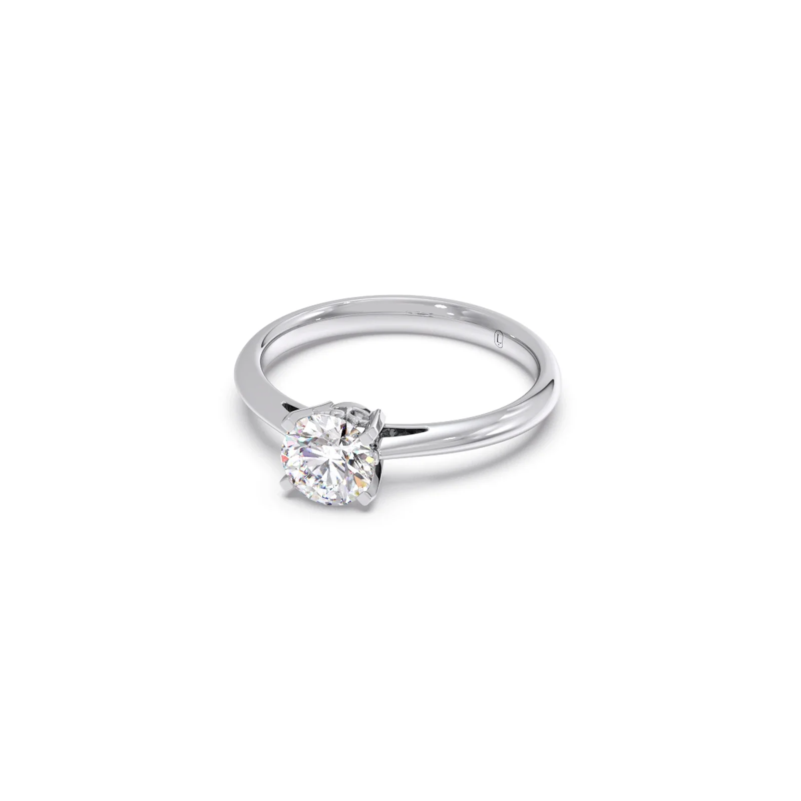 4 Prong Round Solitaire Engagement ring-6mm - Image 12