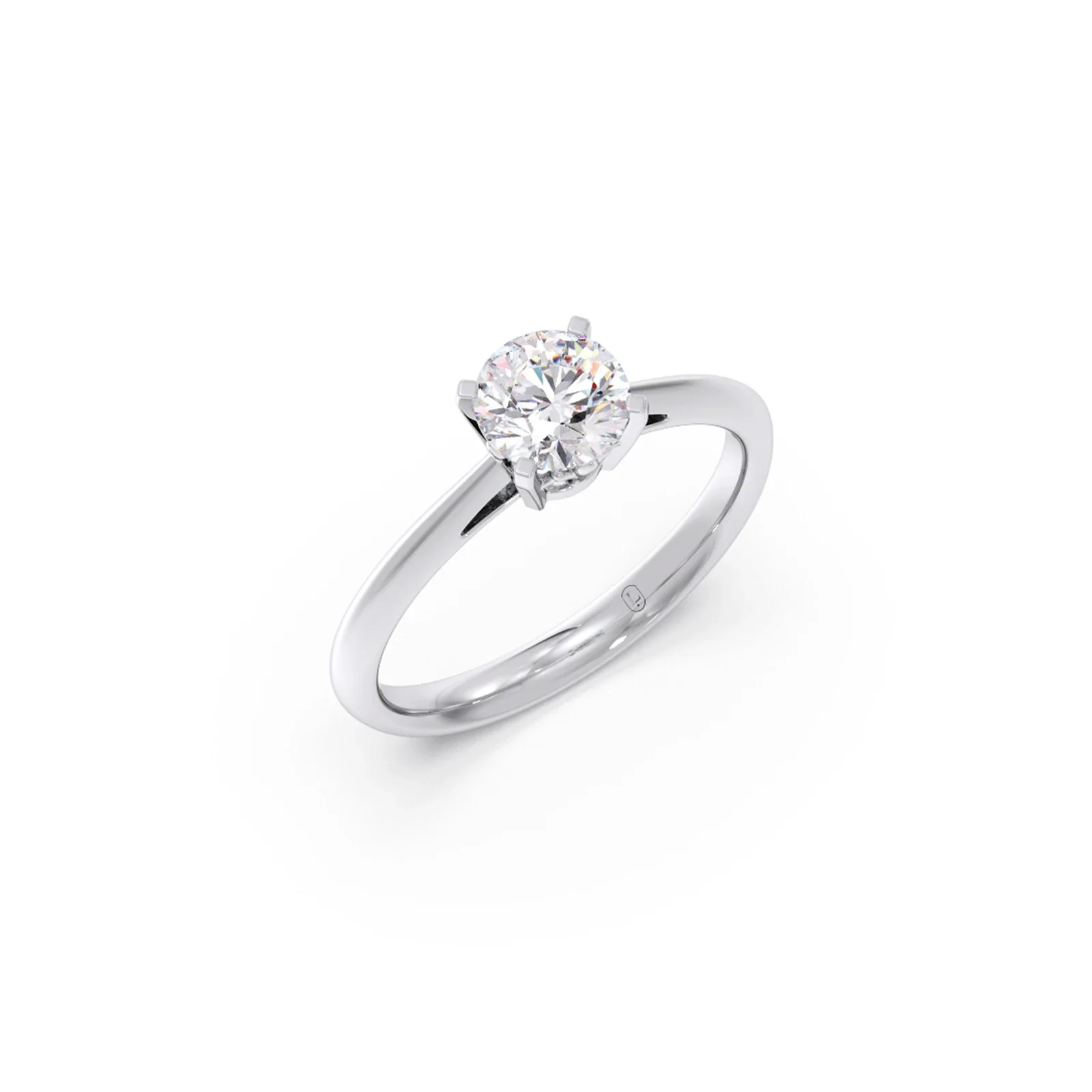 4 Prong Round Solitaire Engagement ring-6mm - Image 9