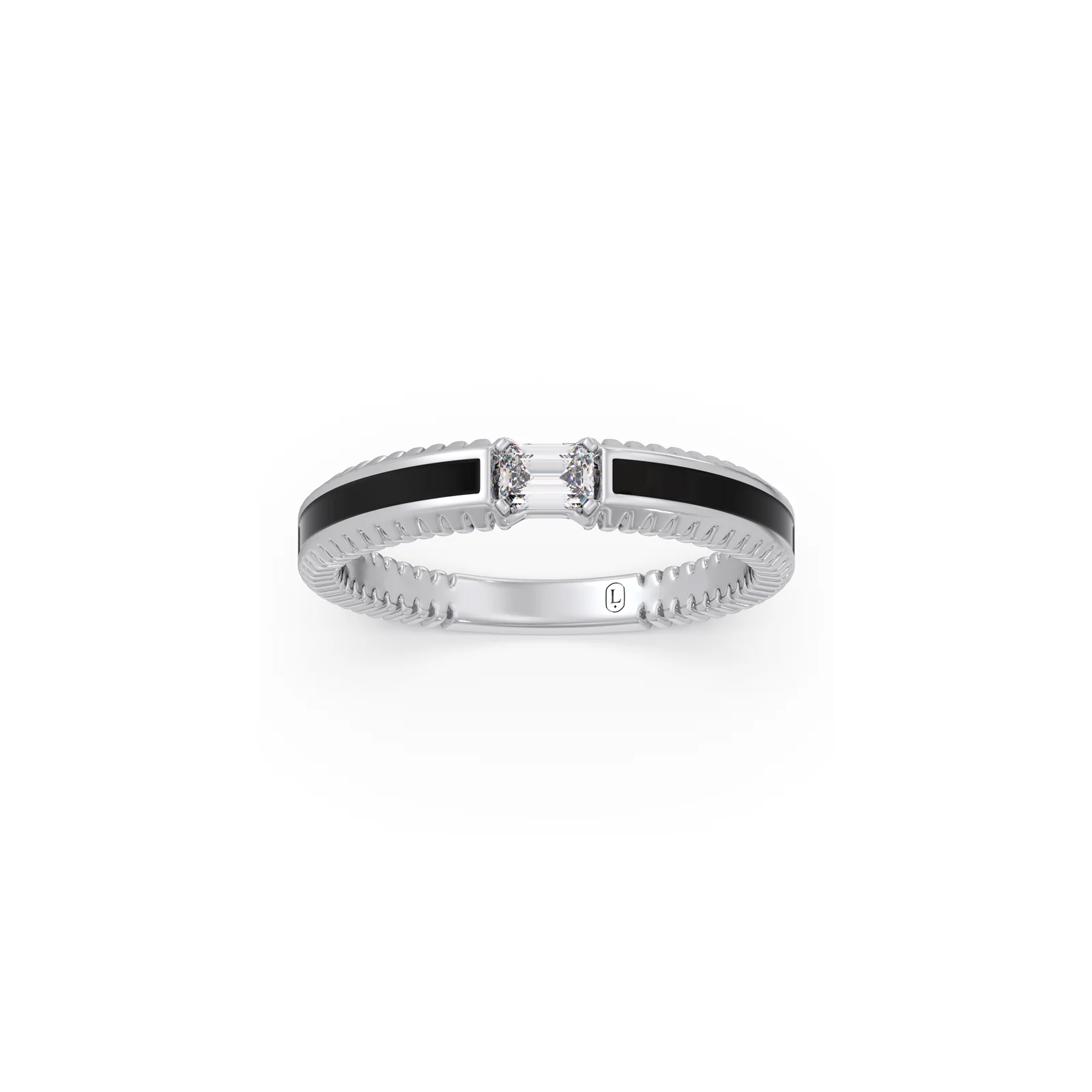 Blackline Solitaire Diamond Ring - Image 10