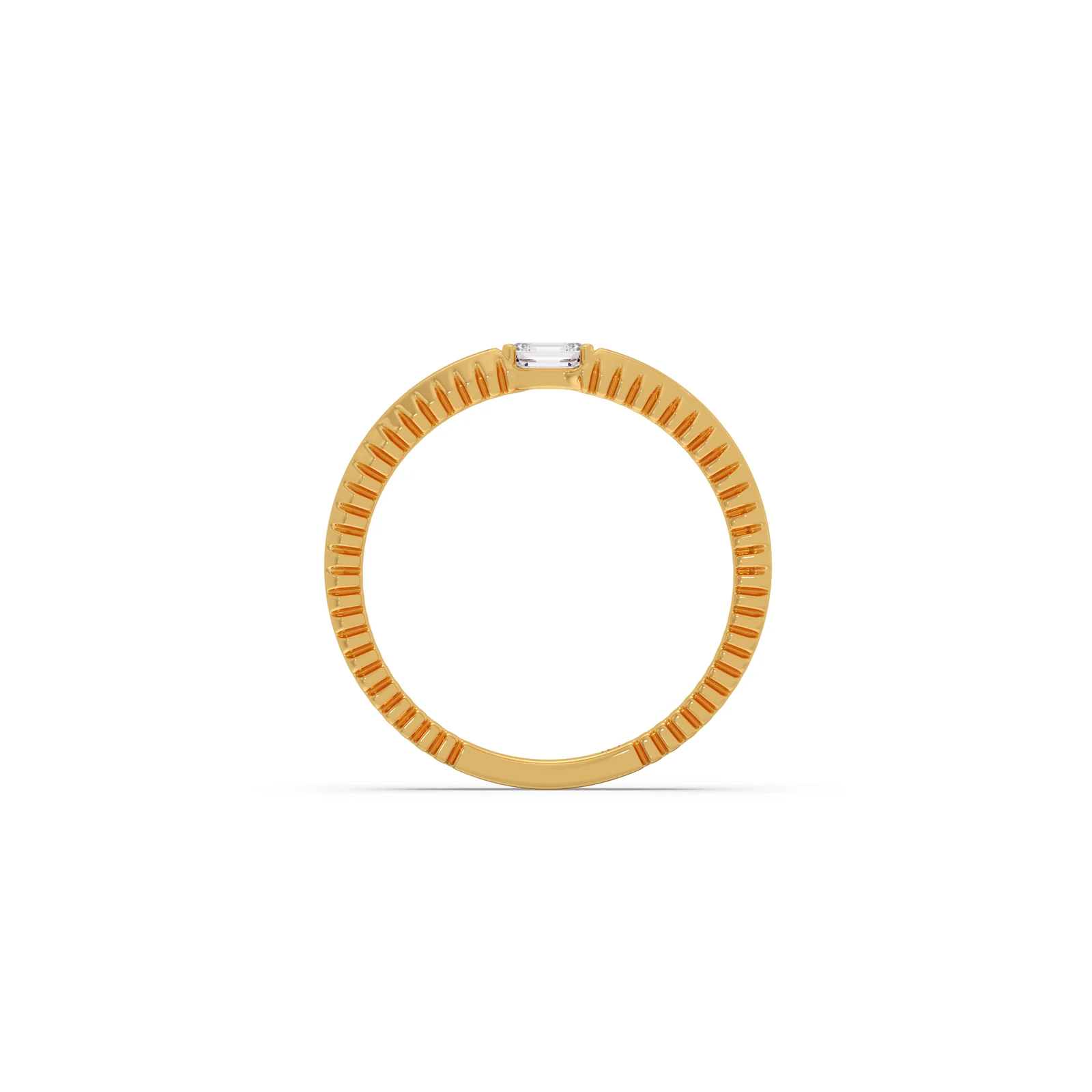 Blackline Solitaire Diamond Ring - Image 3