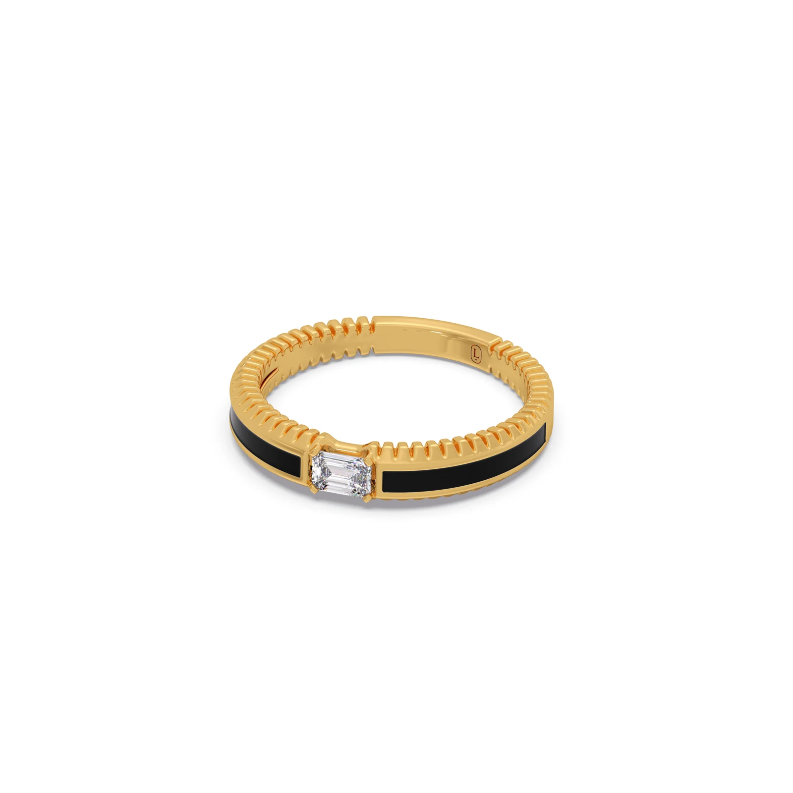 Blackline Solitaire Diamond Ring - Image 4