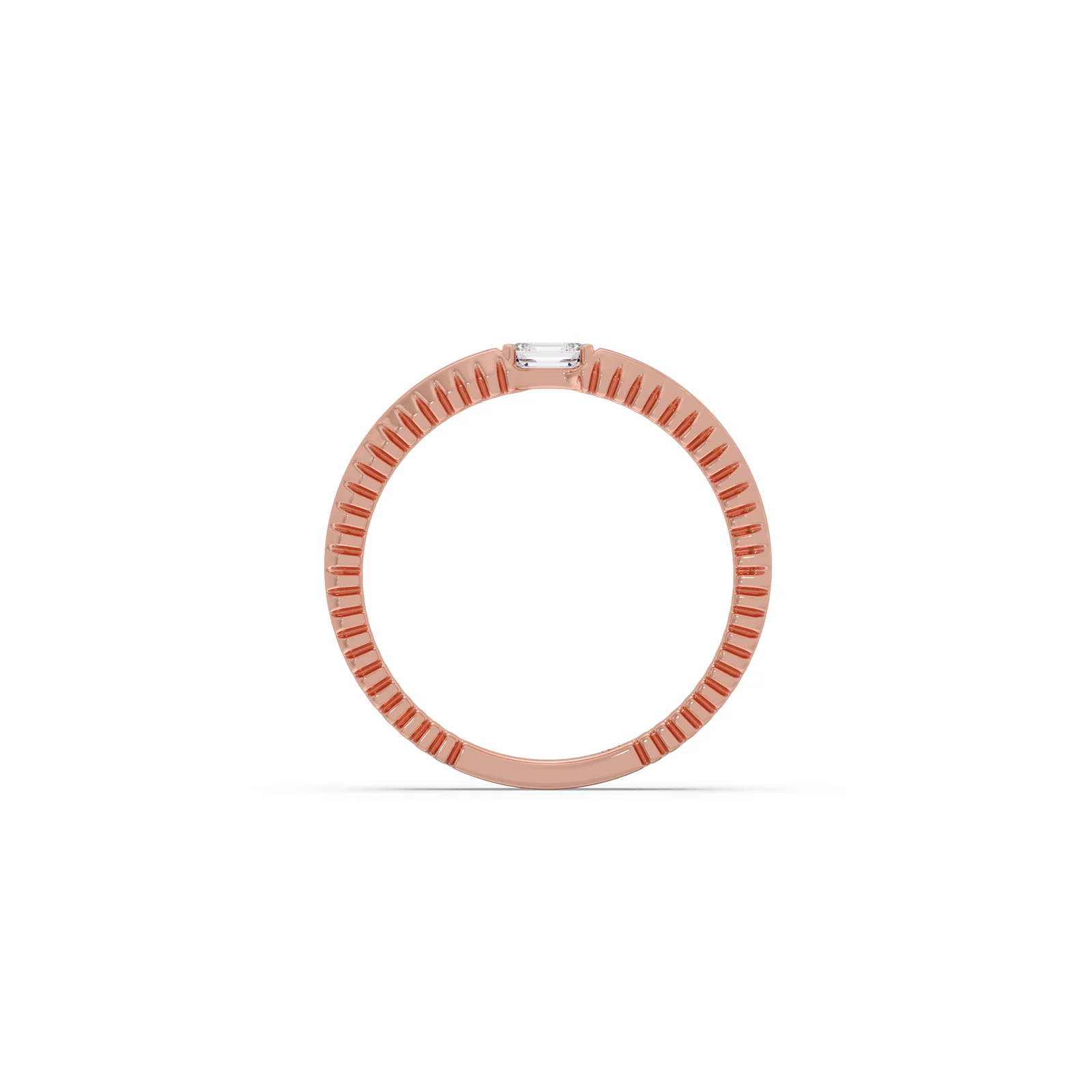 Blackline Solitaire Diamond Ring - Image 7