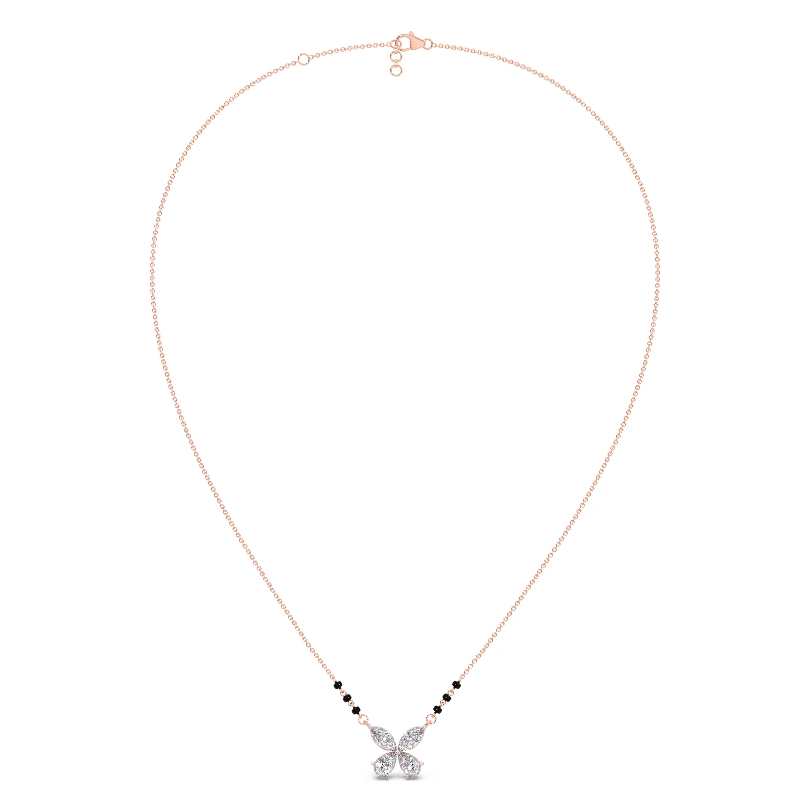 Butterfly Diamond Mangalsutra - Image 3