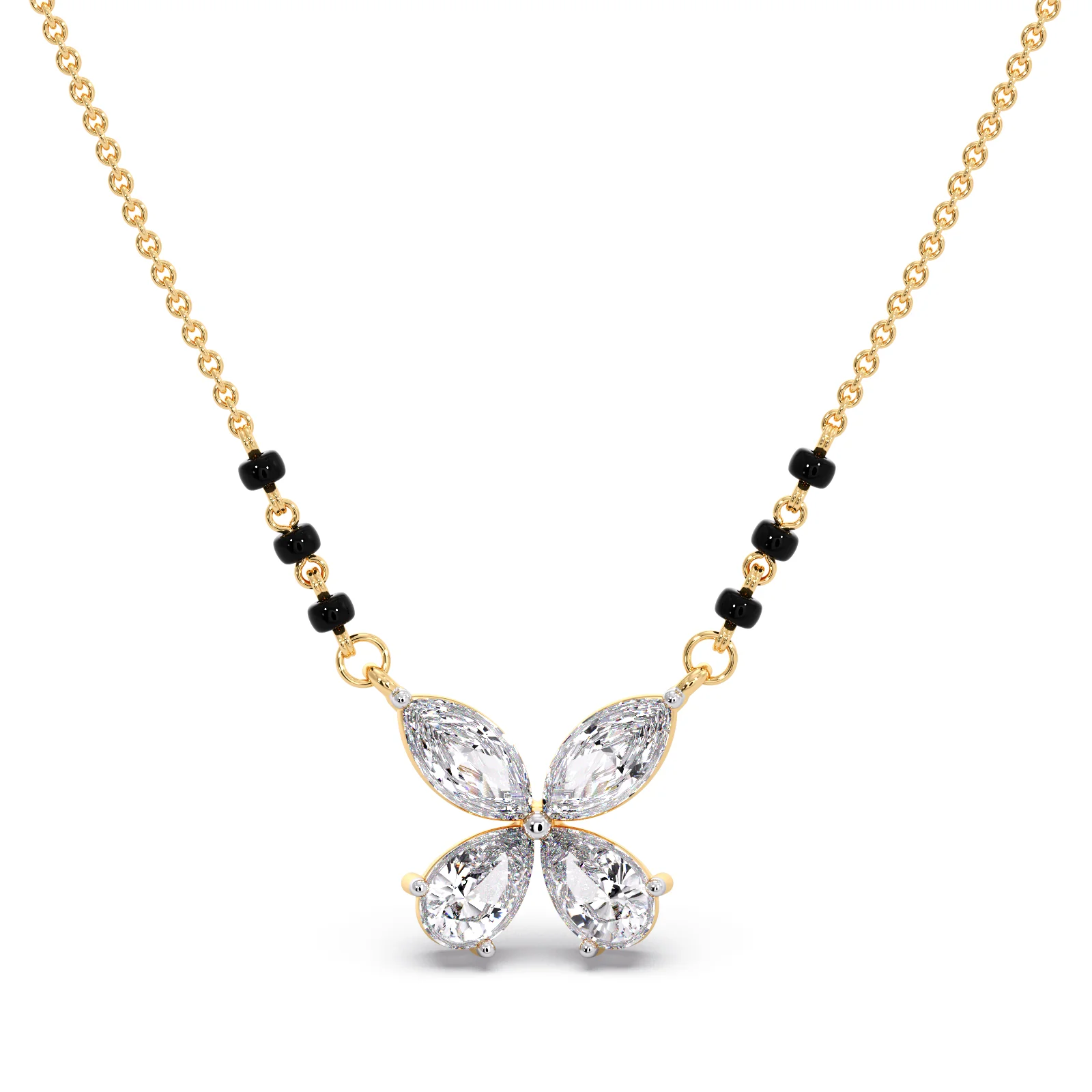 Butterfly Diamond Mangalsutra - Image 5