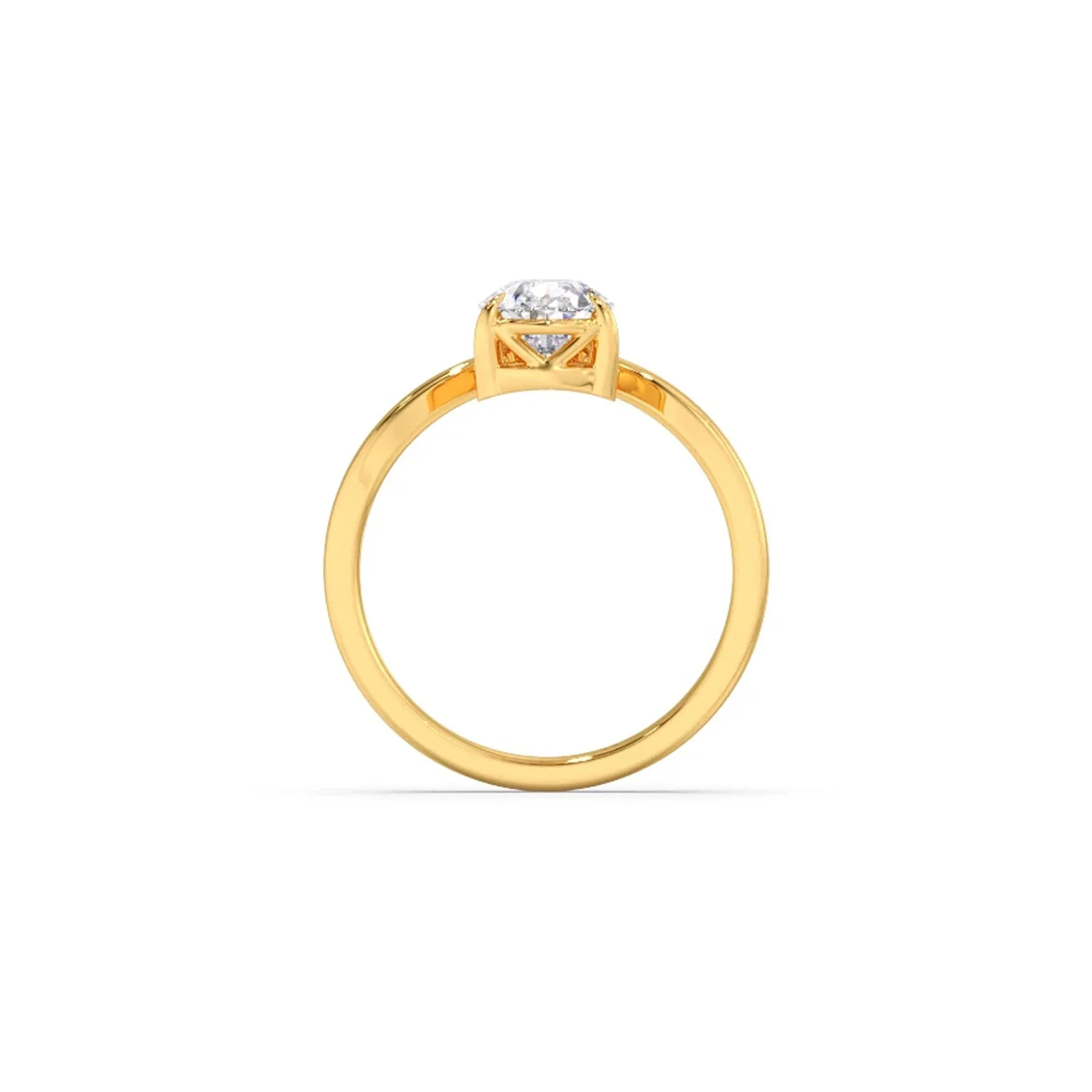 Comet Pear Round Stylized Ring - Image 3