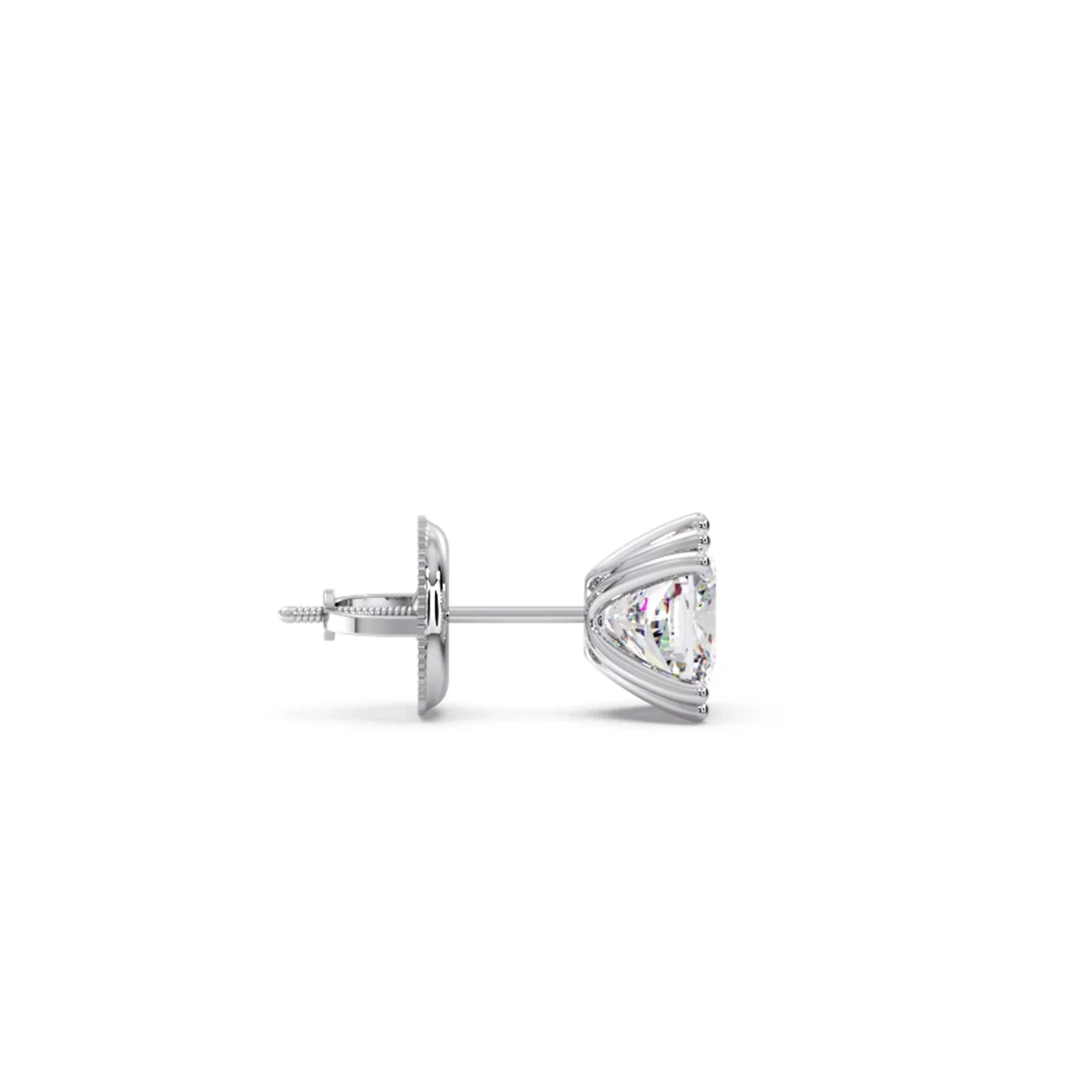 Cushion Cut Diamond Stud Earrings - Image 11