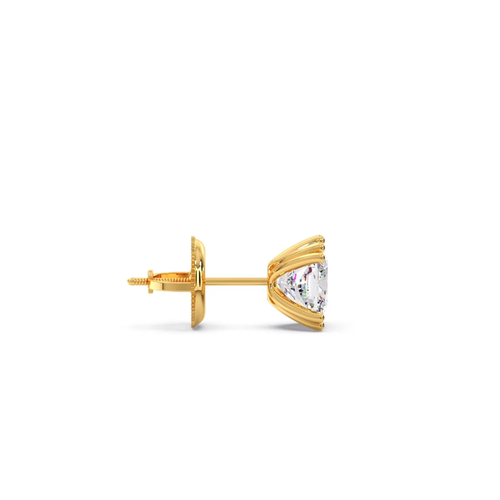 Cushion Cut Diamond Stud Earrings - Image 3