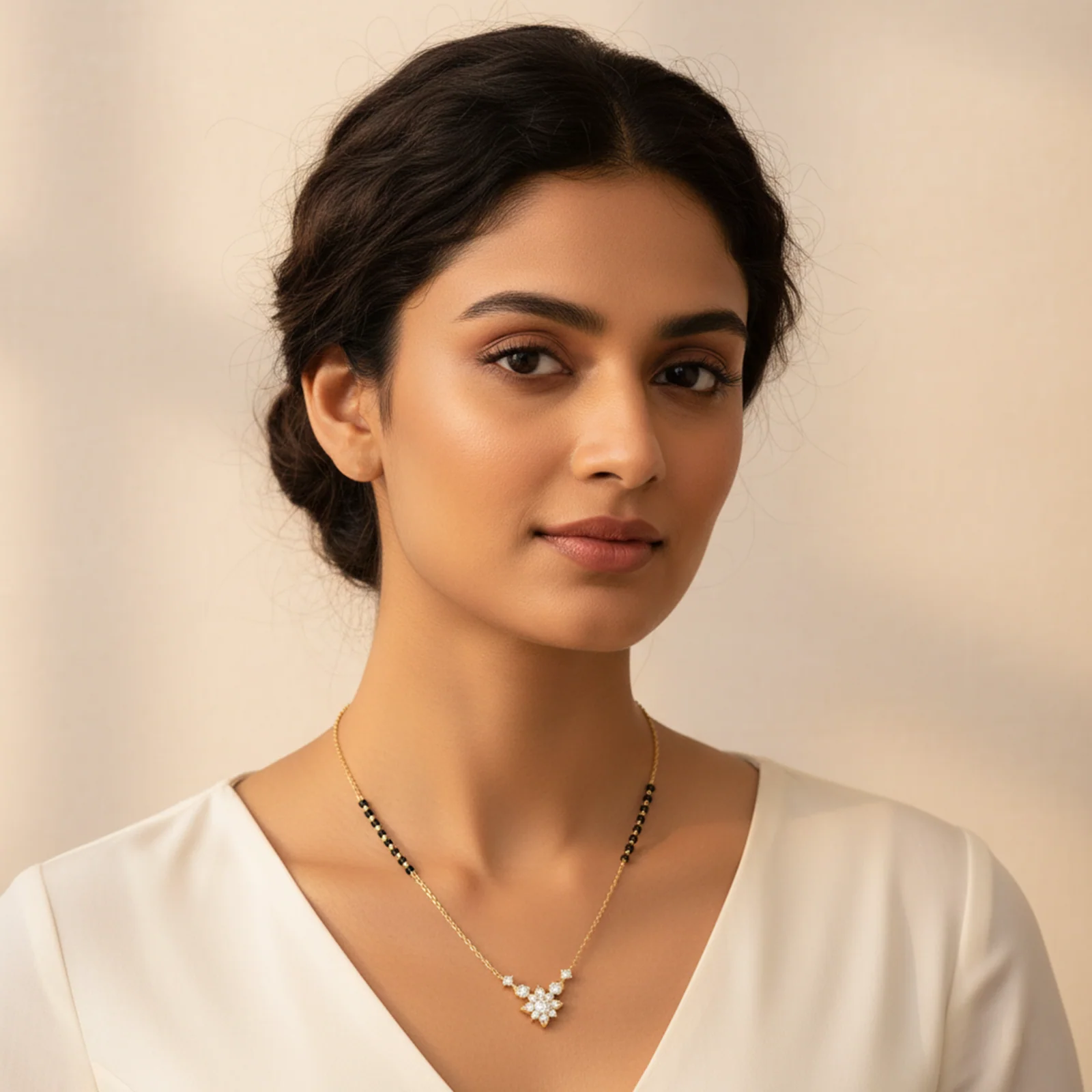 Delicate Round Diamond Tanmaniya - Image 9