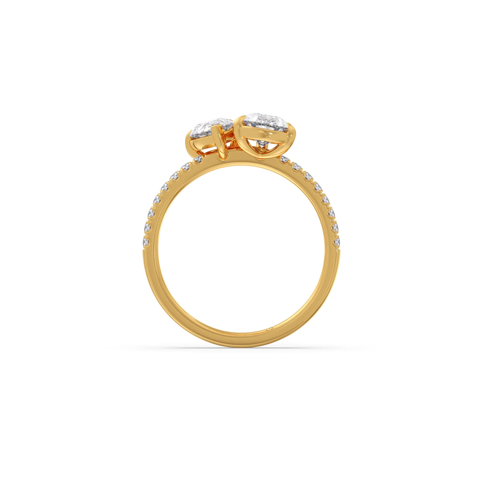 Duet Pear Diamond Ring - Image 3