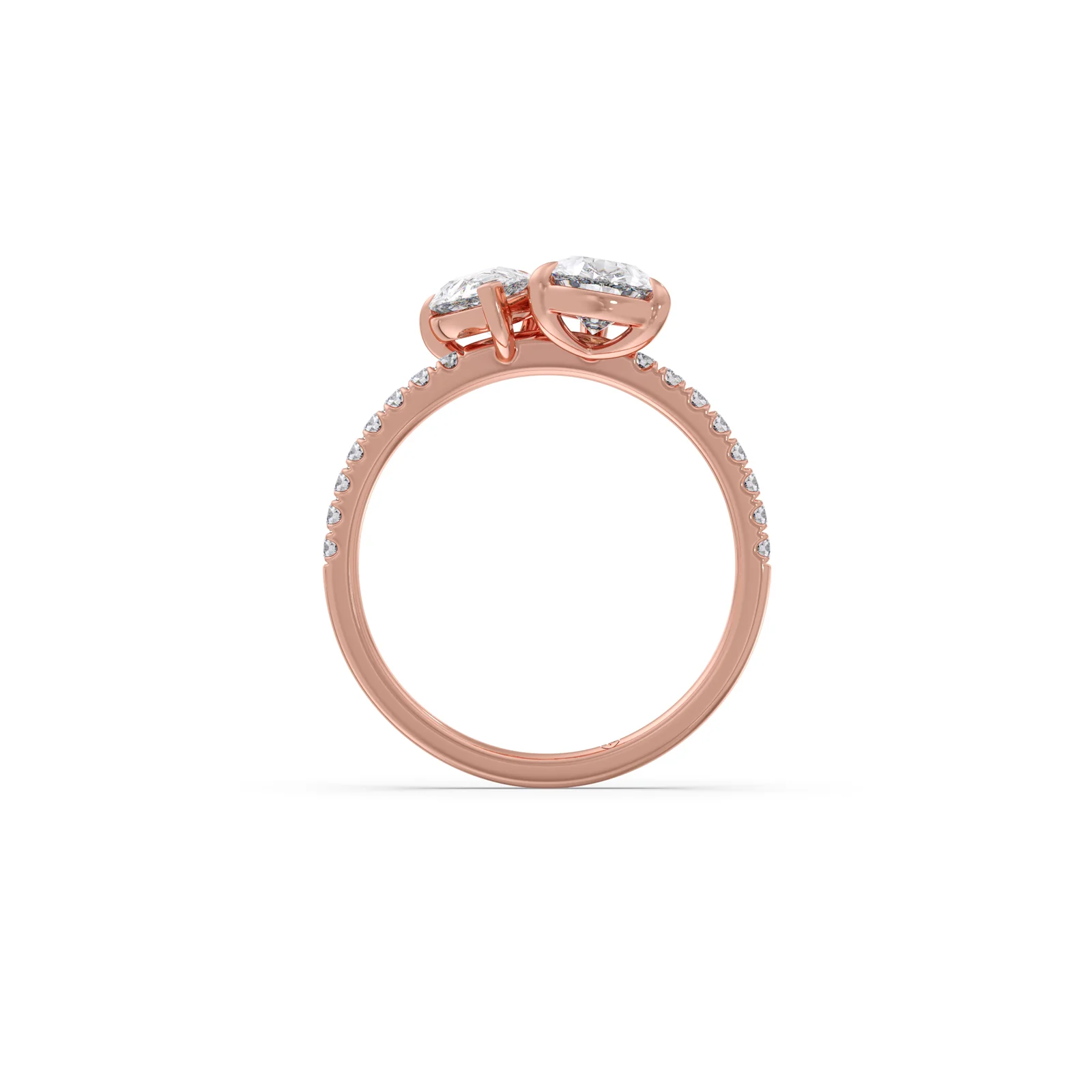 Duet Pear Diamond Ring - Image 7