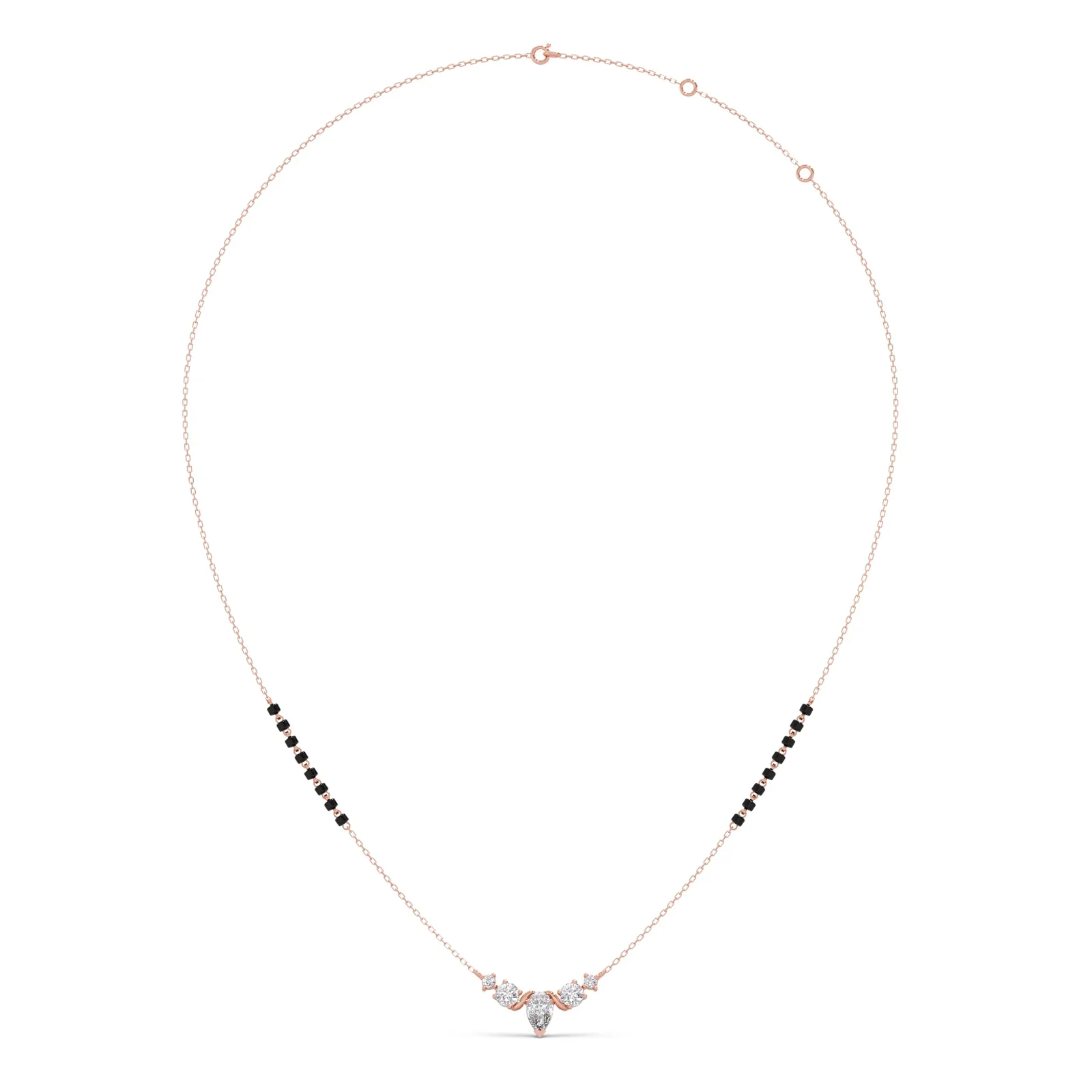 Floral Pear and Round Diamond Tanmaniya - Image 7