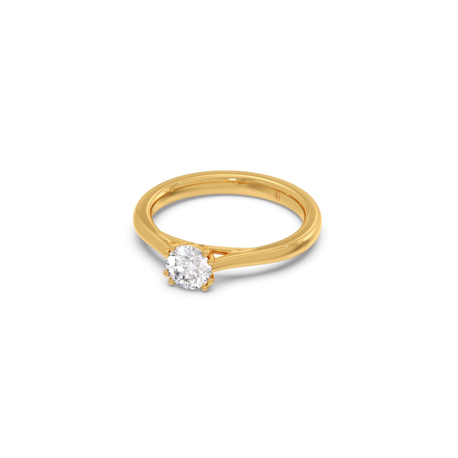 Four Prong Round Solitaire Ring 6.50mm - Image 10